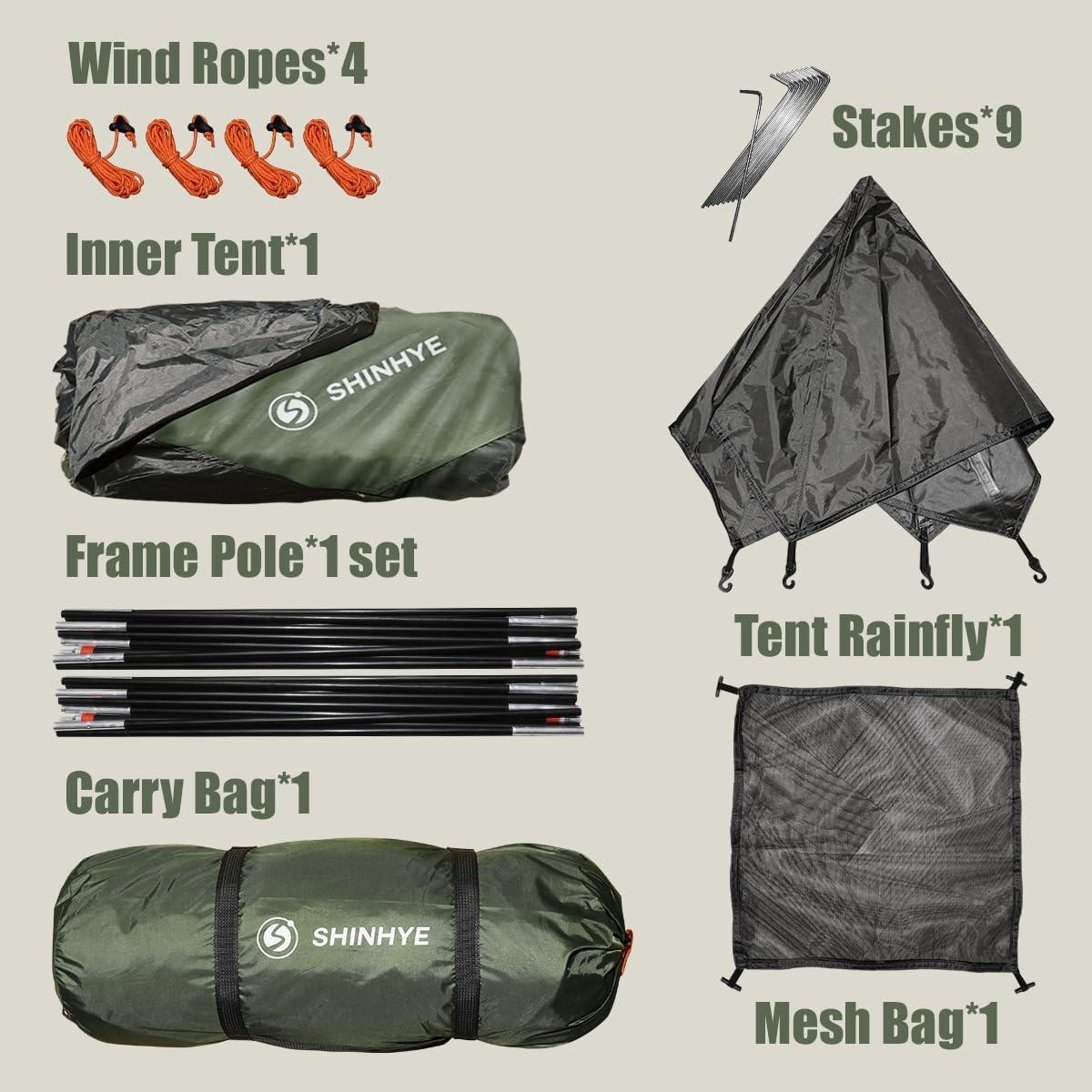 Tienda de Camping ShinHye Ultraligera 2 Personas Impermeable