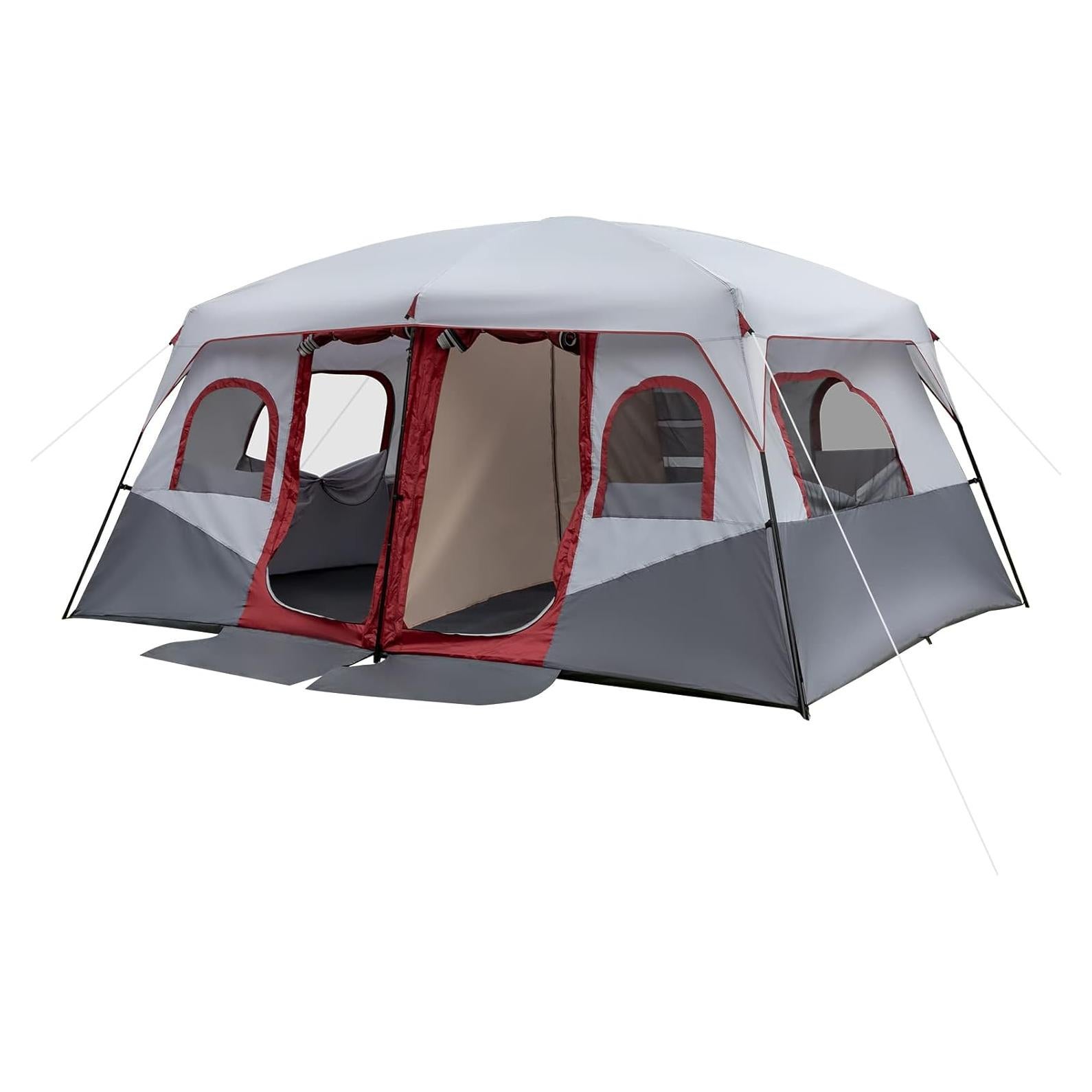 Carpa de Camping Outvita para 10 Personas, 2 Habitaciones, Impermeable