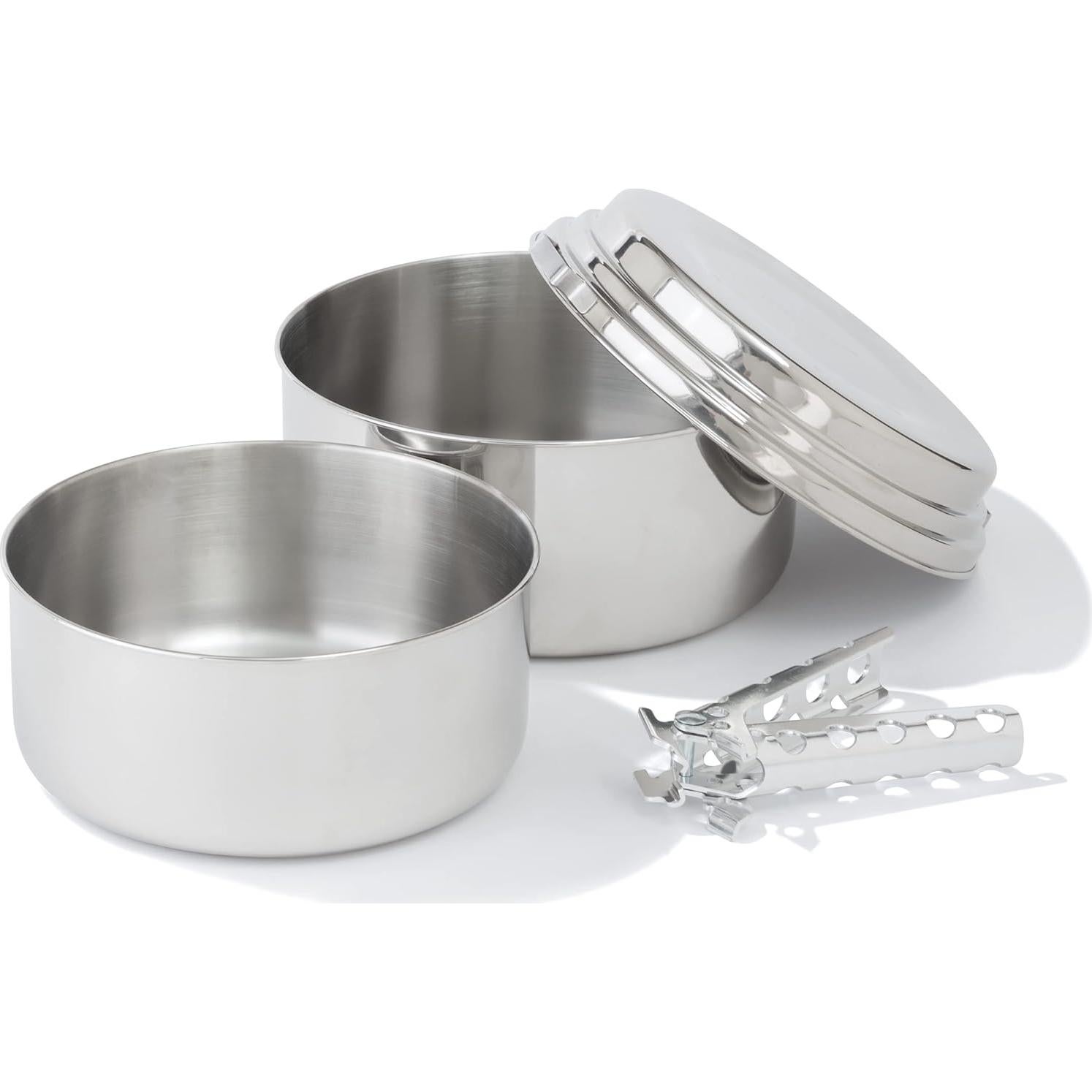 Juego de Ollas de Camping MSR Alpine 2 Acero Inoxidable 5 Piezas