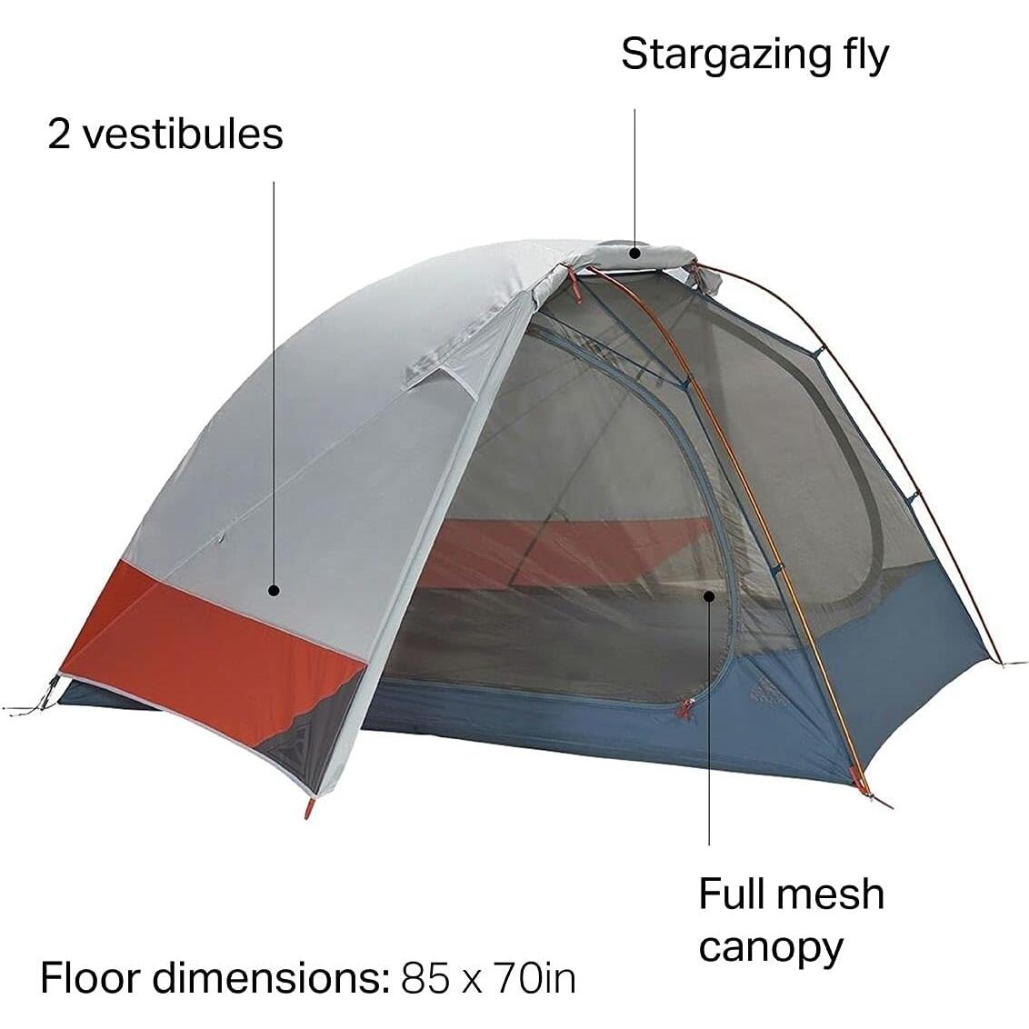 Tienda de Camping Kelty Dirt Motel 2P, 3 Estaciones, 1.36 kg
