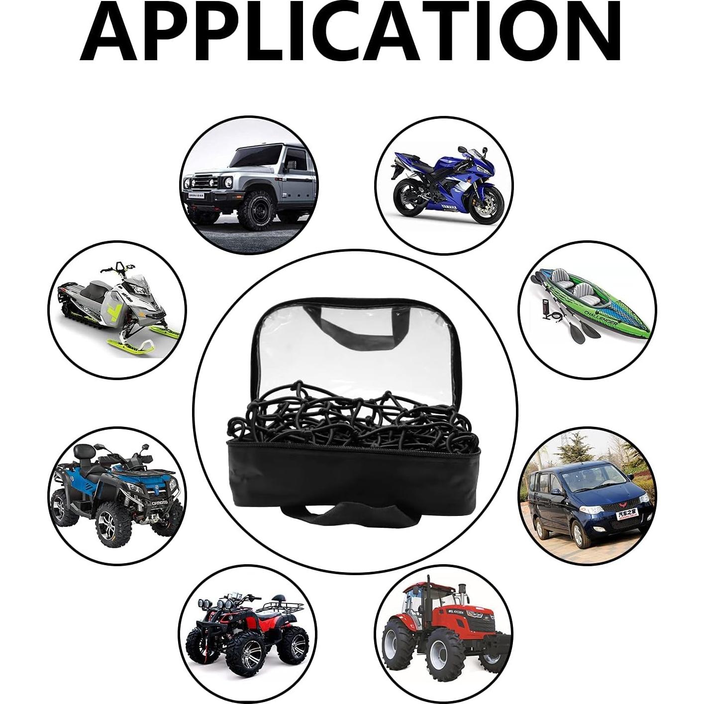 Red de Carga Funmit 56x96 cm con 12 Ganchos Ajustables