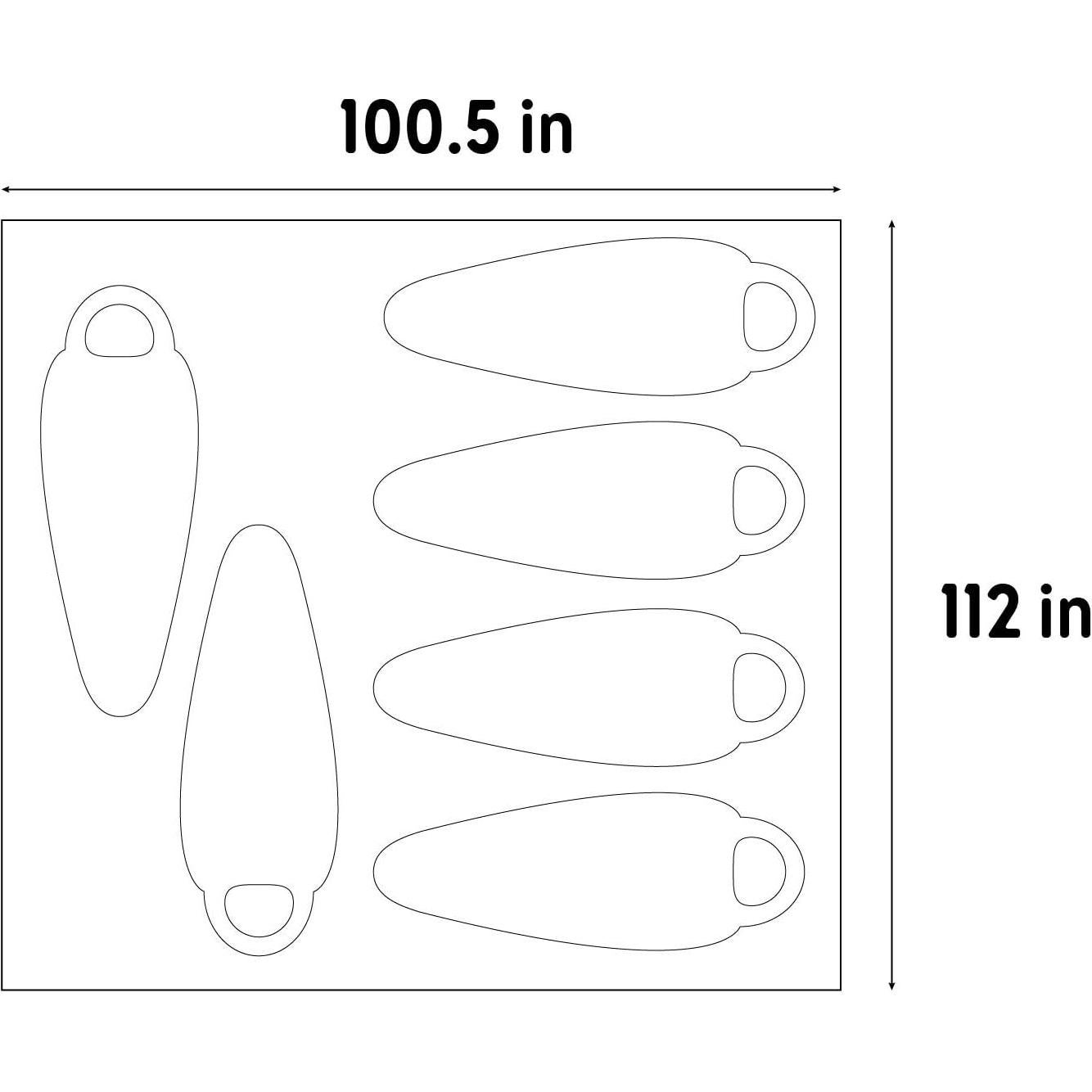 Huella de Carpa Kelty Rumpus 6 Personas Autosoportante