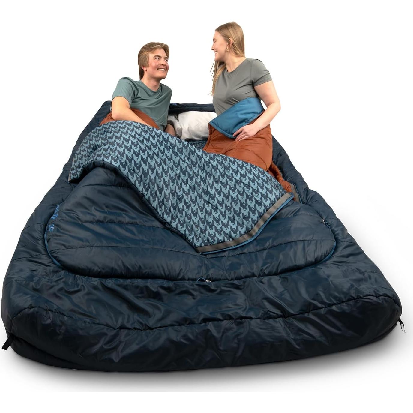 Saco de Dormir Doble Ancho Kelty Tru.Comfort 20°C para 2 Personas