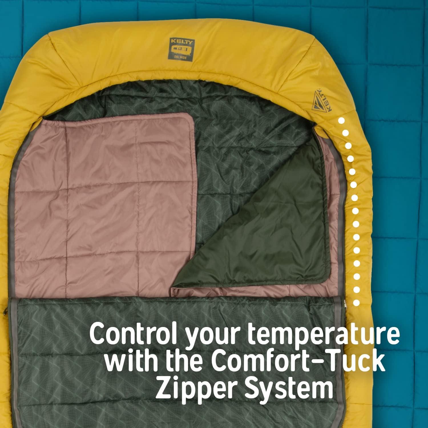 Saco de Dormir Doble Ancho Kelty Tru.Comfort 20°C para 2 Personas