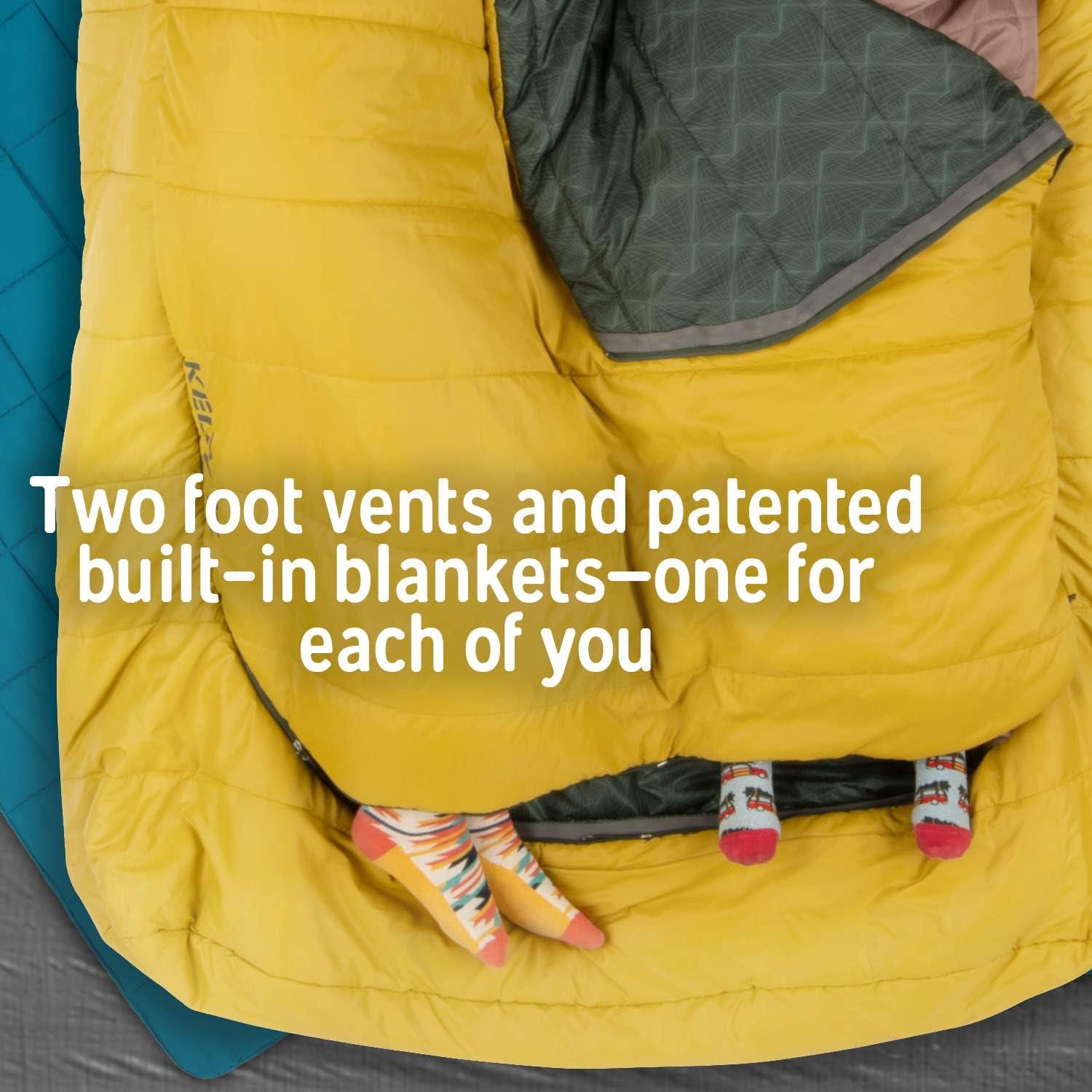 Saco de Dormir Doble Ancho Kelty Tru.Comfort 20°C para 2 Personas