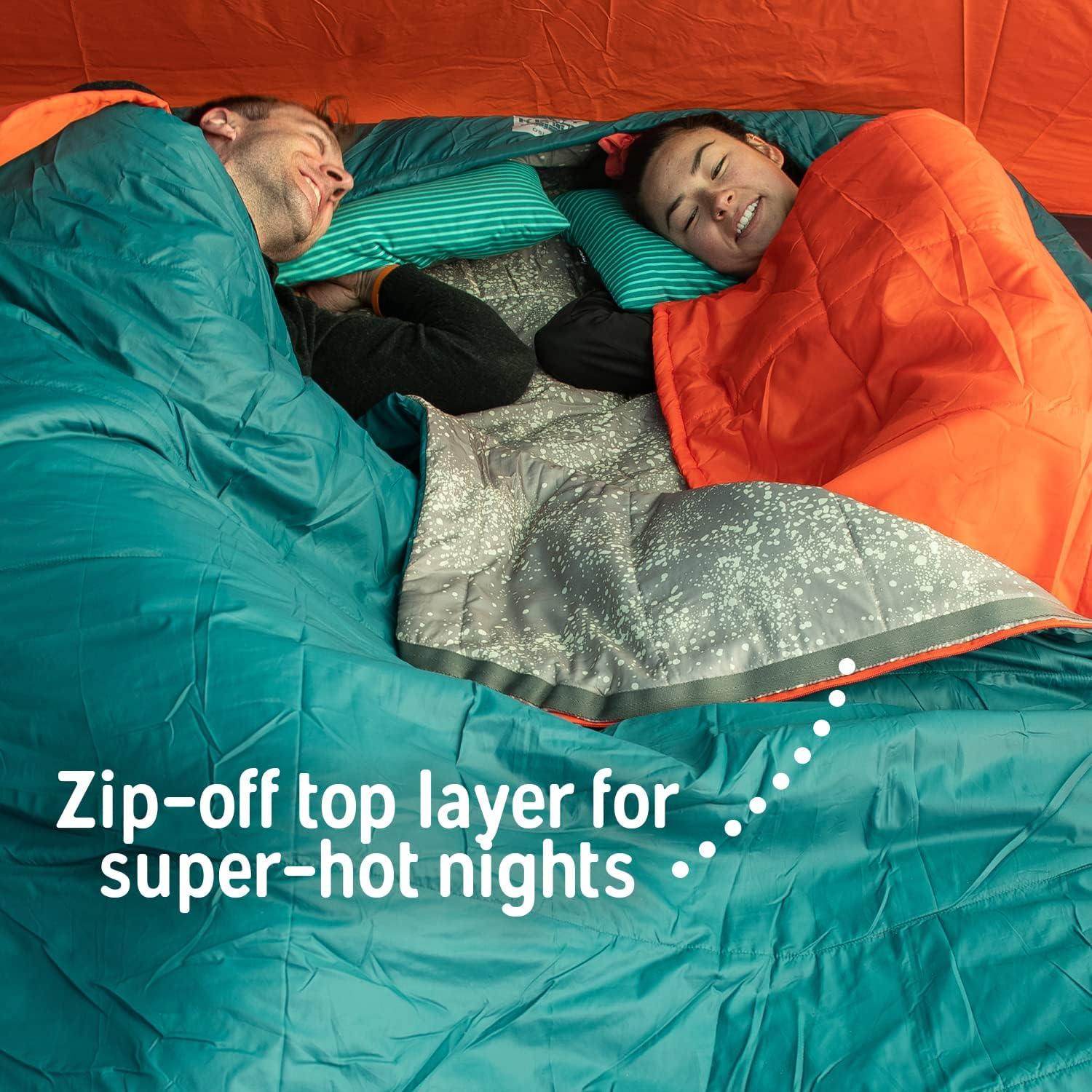 Saco de Dormir Doble Ancho Kelty Tru.Comfort 20°C para 2 Personas