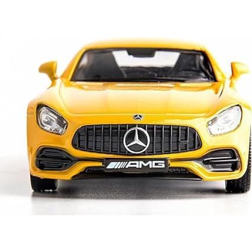 Coche de aleación Mercedes-Benz AMG GTS 1:36 Amarillo