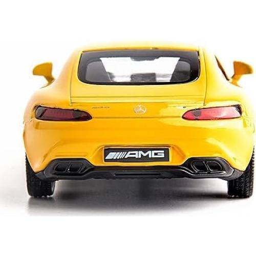 Coche de aleación Mercedes-Benz AMG GTS 1:36 Amarillo