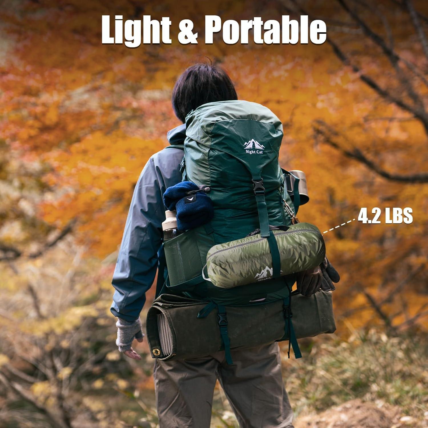 Hamaca de Camping Night Cat DC-06 4 en 1 Impermeable Verde