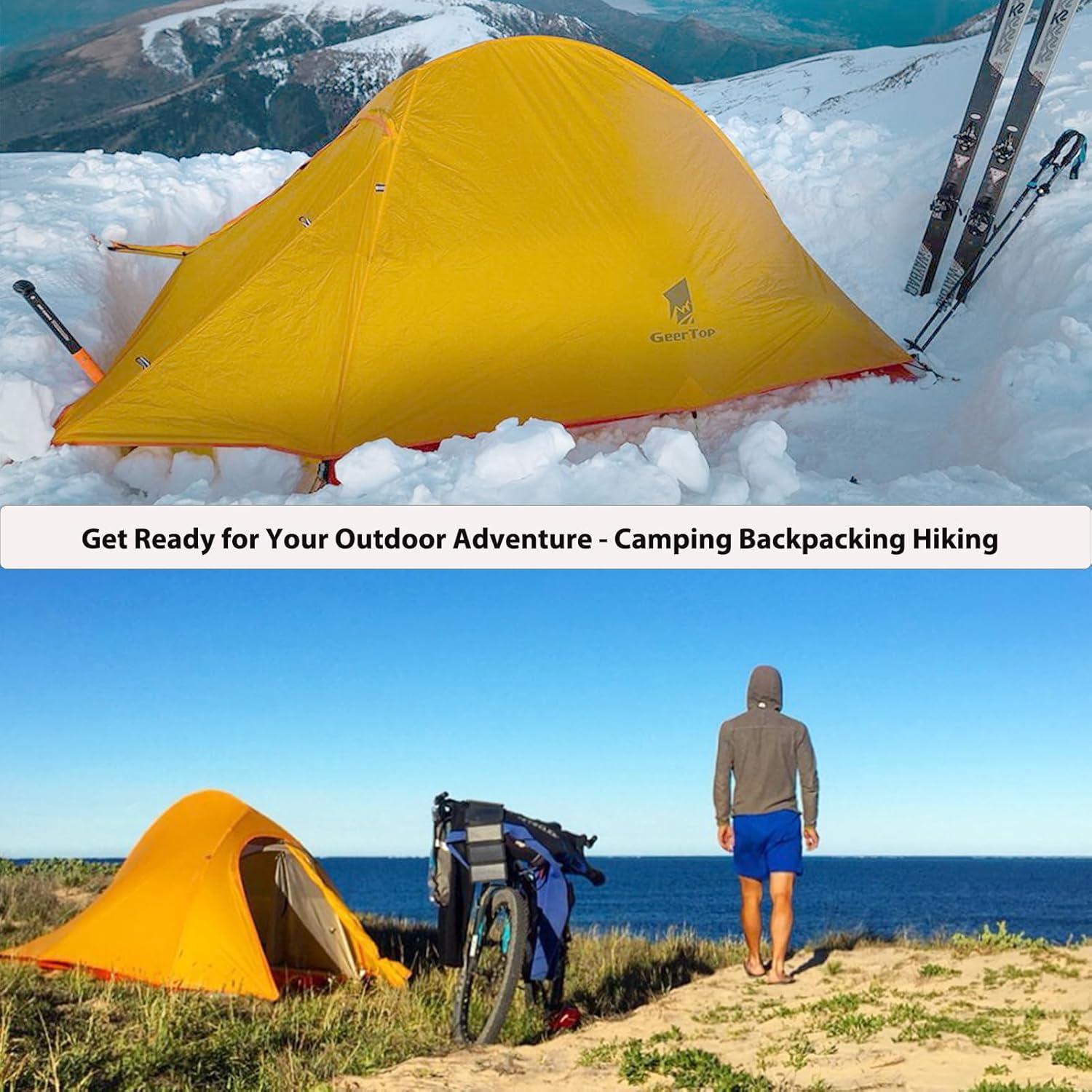 Tienda de Camping GEERTOP LIBRA para 2 Personas Impermeable