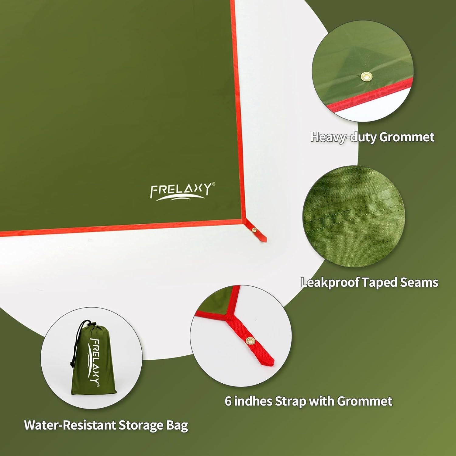 Huella de Tienda Impermeable Frelaxy 1 Persona 84x203 cm