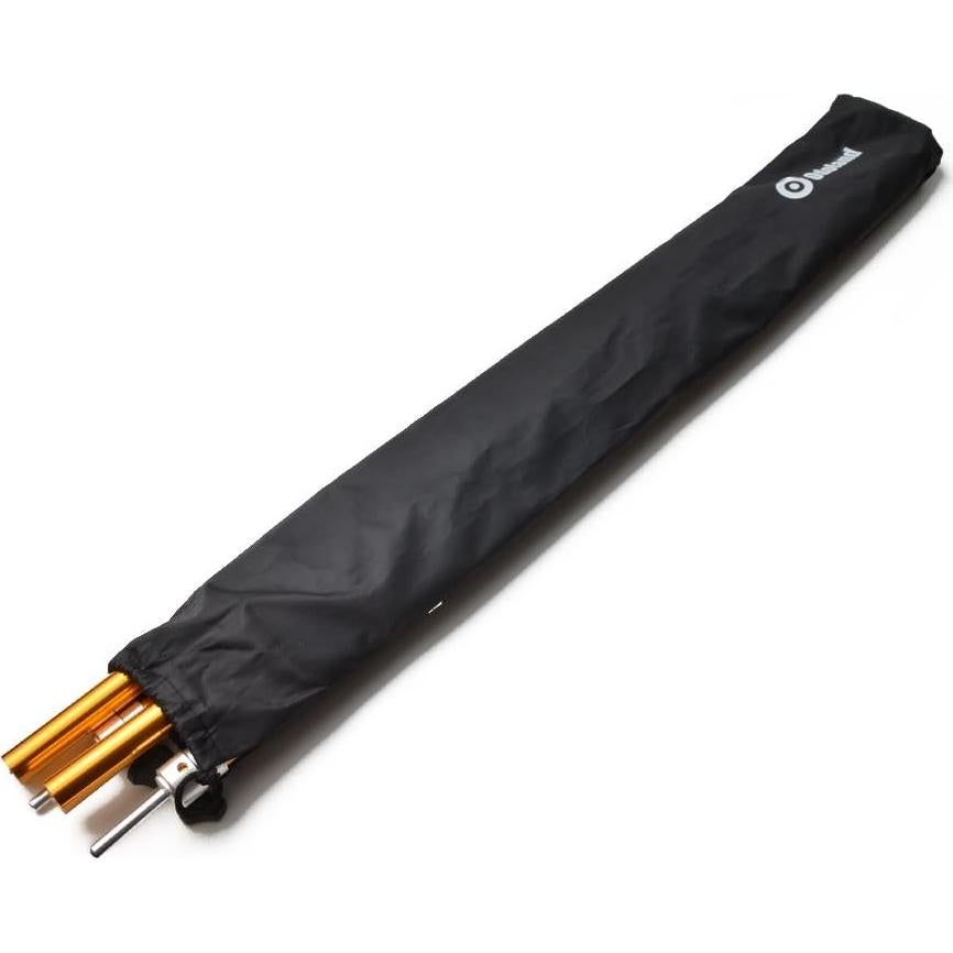 Odoland Adjustable Telescoping Aluminum Tarp and Tent Poles Set of 2 - Collapsible Lightweight for Camping, Backpacking, Hammocks, Sun Shade Shelters, and Awnings