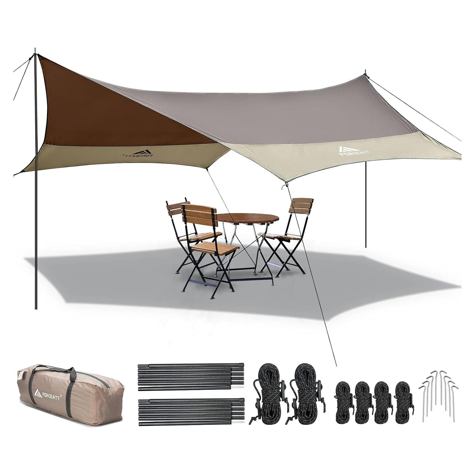 Lona Impermeable Forceatt 12x14 ft para Camping y Picnic