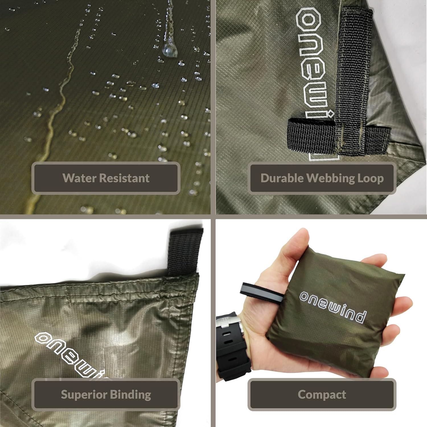 Huella de Tienda Onewind 248x140cm Impermeable Nylon Verde Oliva