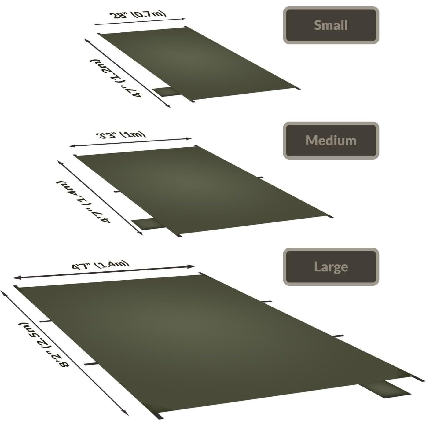 Huella de Tienda Onewind 248x140cm Impermeable Nylon Verde Oliva