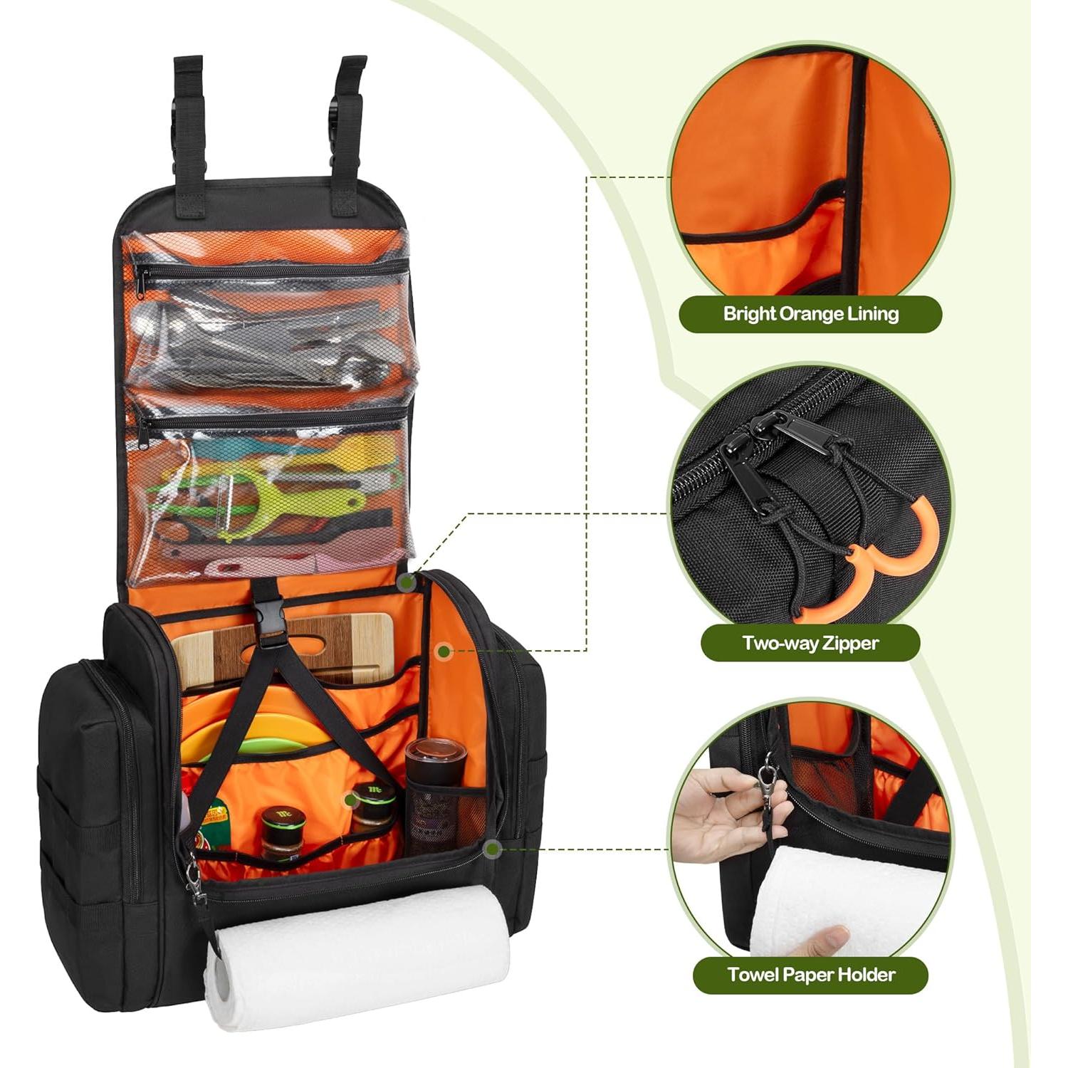 Organizador de Cocina Táctico HODRANT Negro 33x14x38cm