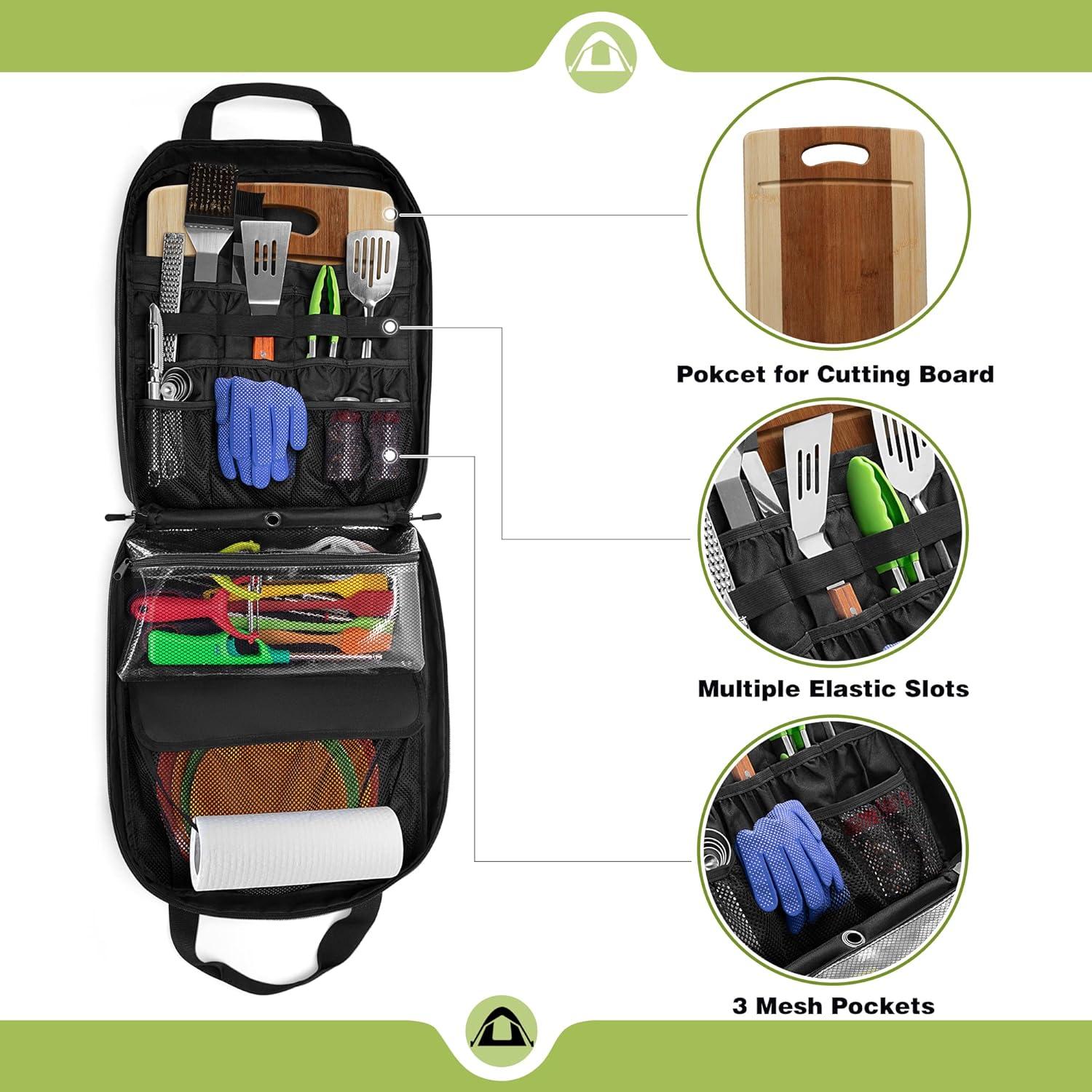 Organizador de Utensilios de Camping HODRANT Hd01601 Negro