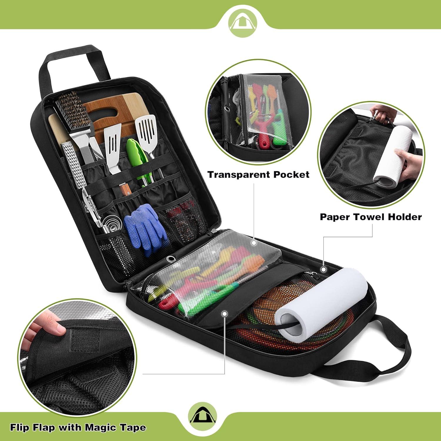 Organizador de Utensilios de Camping HODRANT Hd01601 Negro