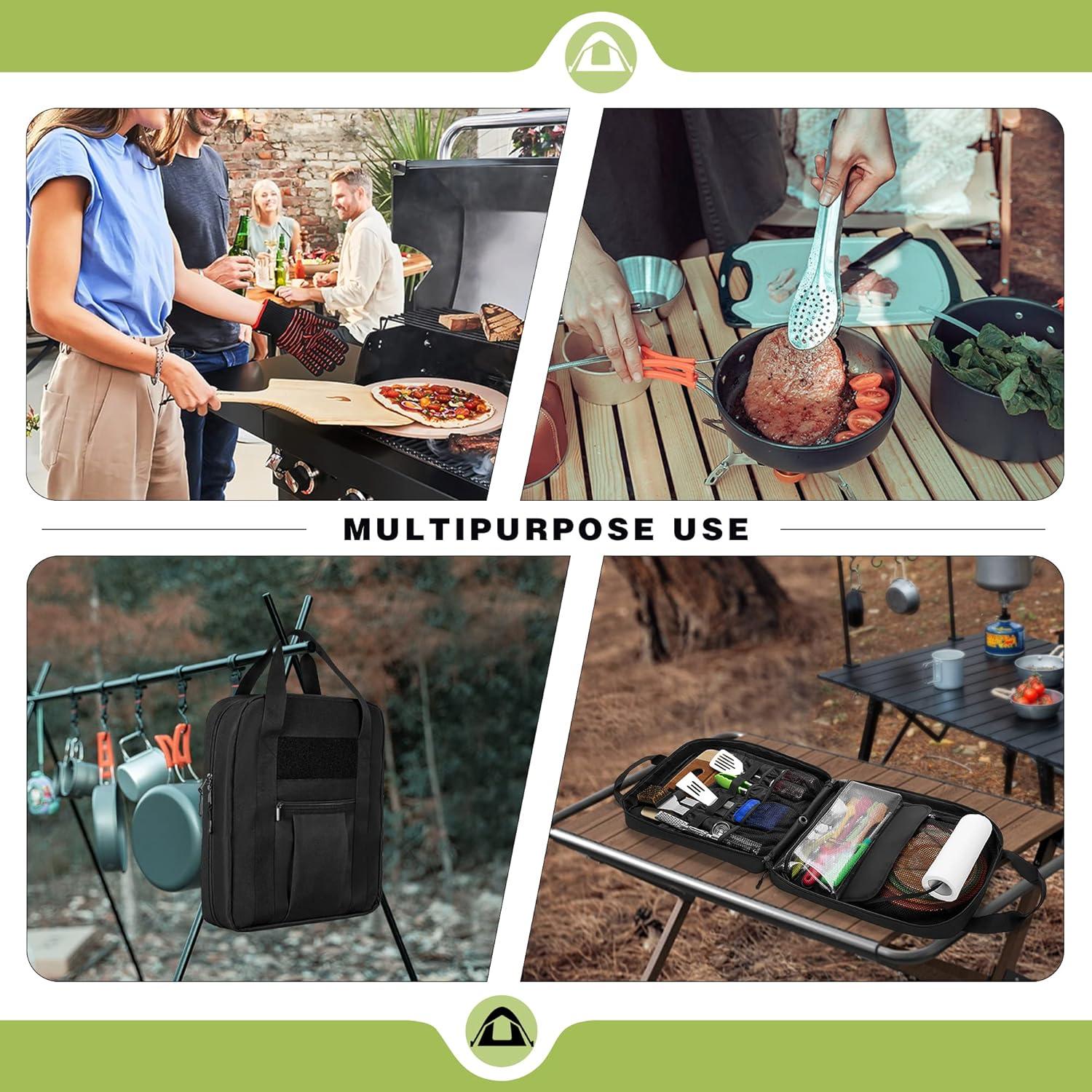 Organizador de Utensilios de Camping HODRANT Hd01601 Negro