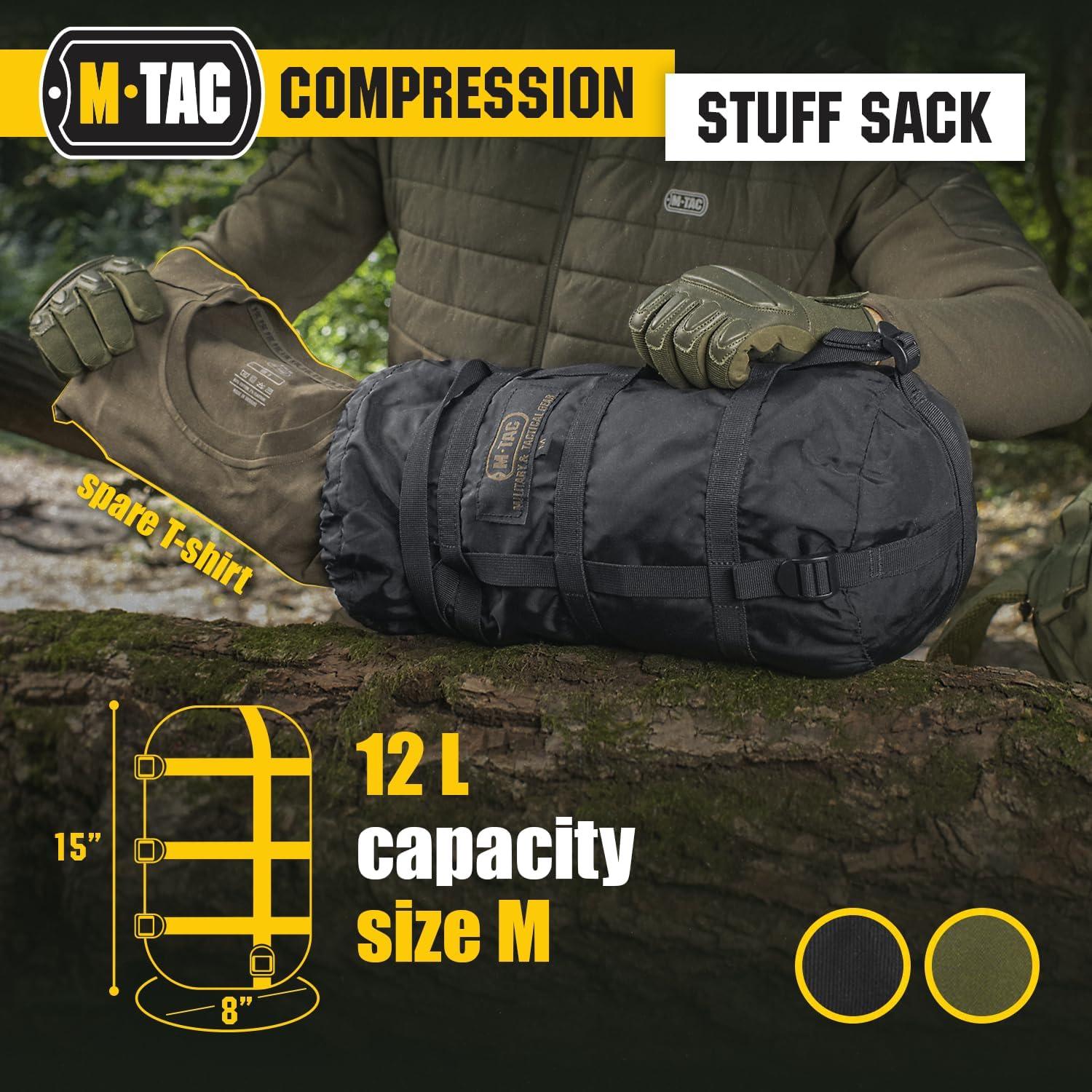 Bolsa de Compresión M-Tac 12L Nylon Impermeable Camping