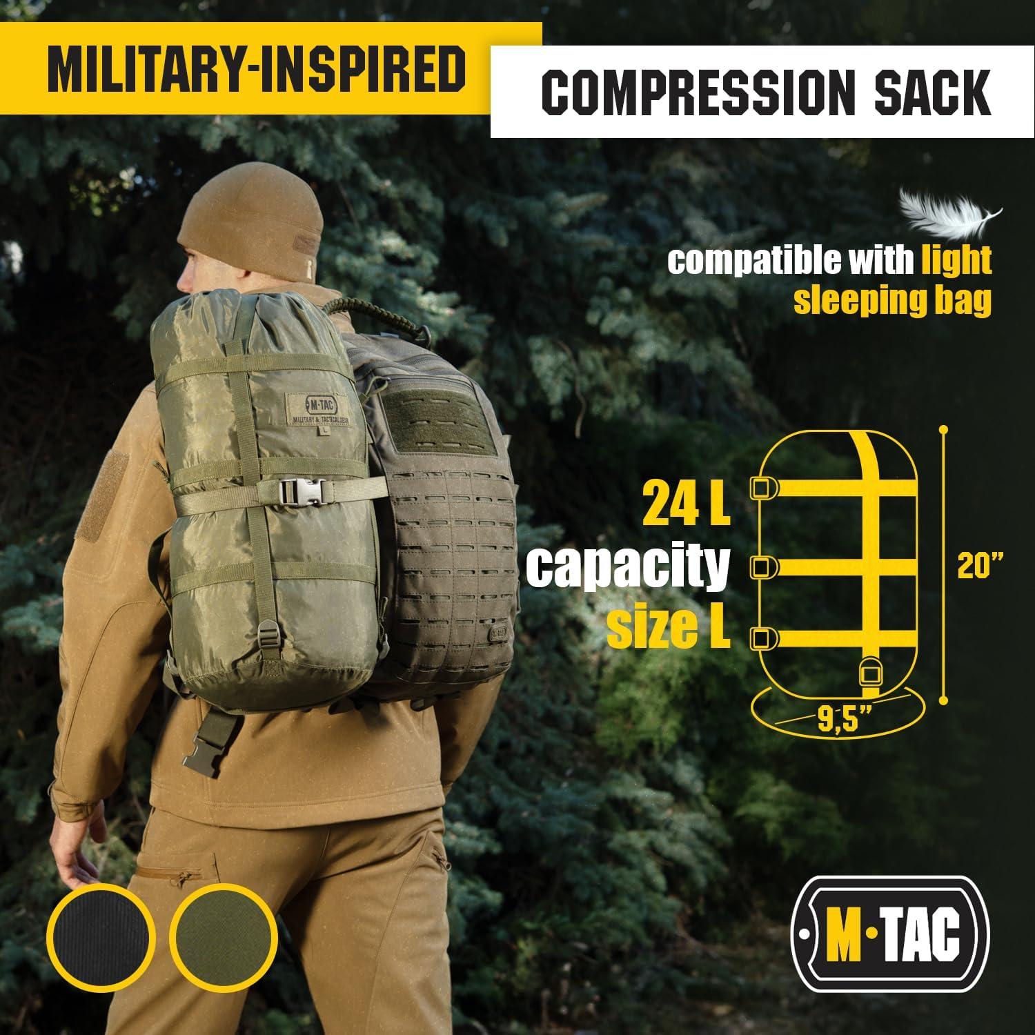 Bolsa de Compresión M-Tac 12L Nylon Impermeable Camping