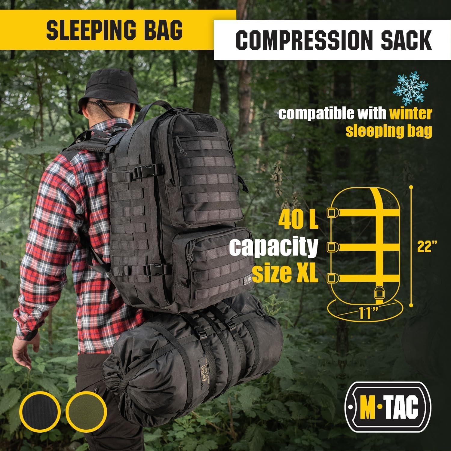 Bolsa de Compresión M-Tac 12L Nylon Impermeable Camping