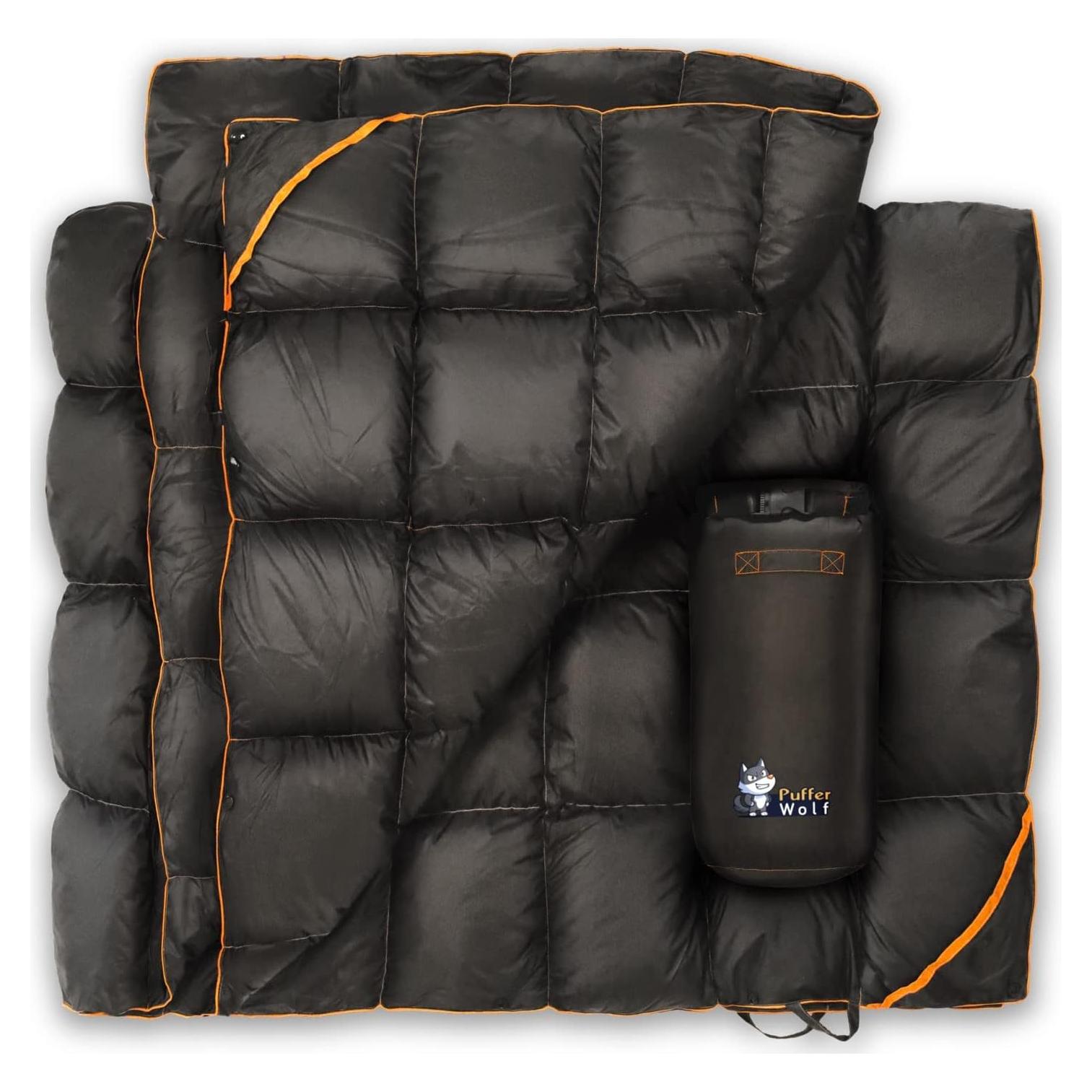 Manta de Camping Puffer Wolf Extra Grande Impermeable 80x54