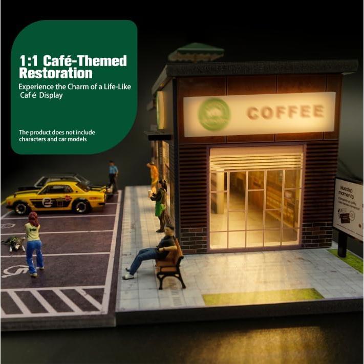 Estuche de exhibición ZAWALUD para autos 1:64 con LED