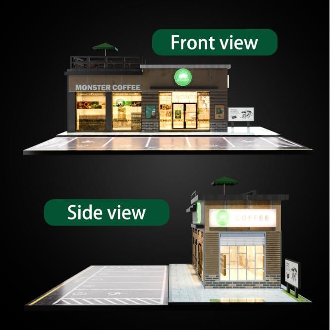 Estuche de exhibición ZAWALUD para autos 1:64 con LED