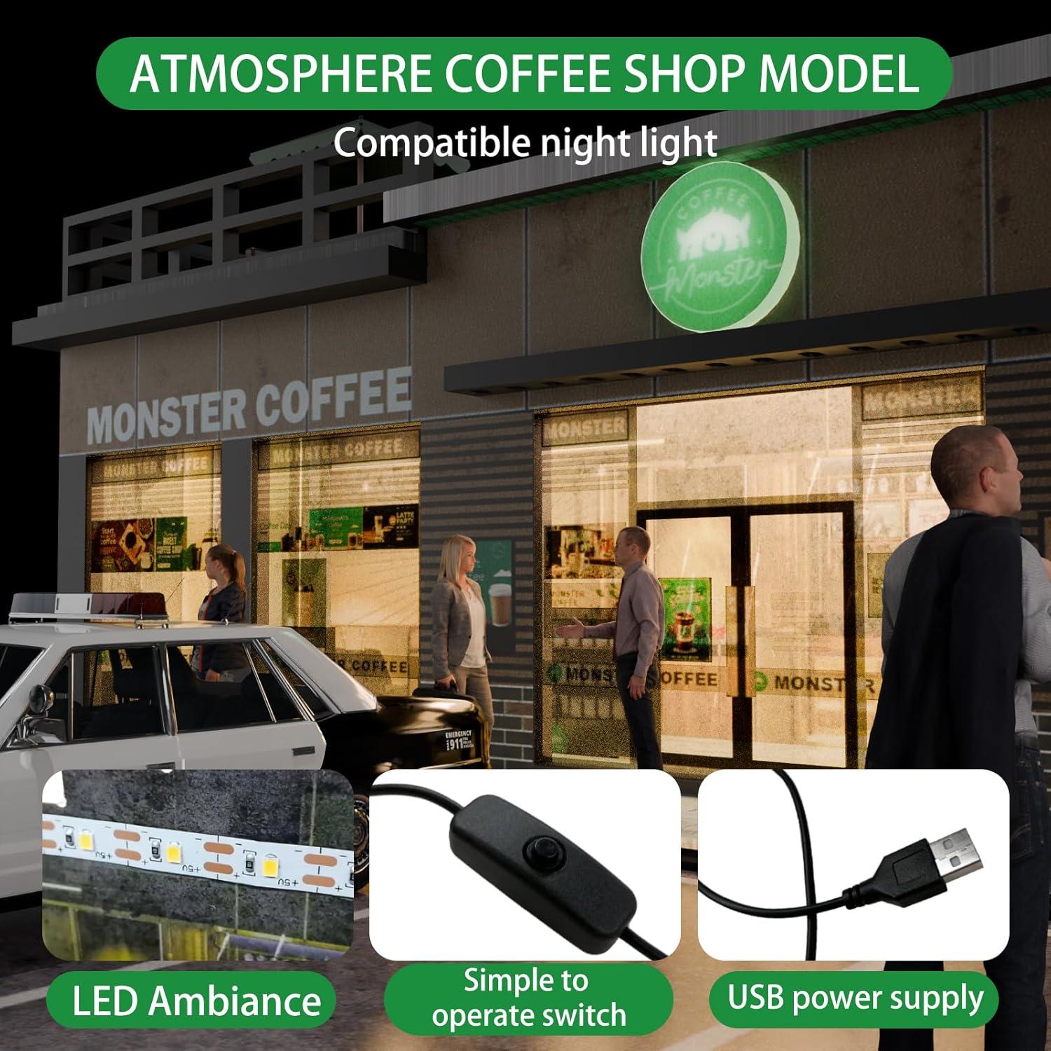 Estuche de exhibición ZAWALUD para autos 1:64 con LED