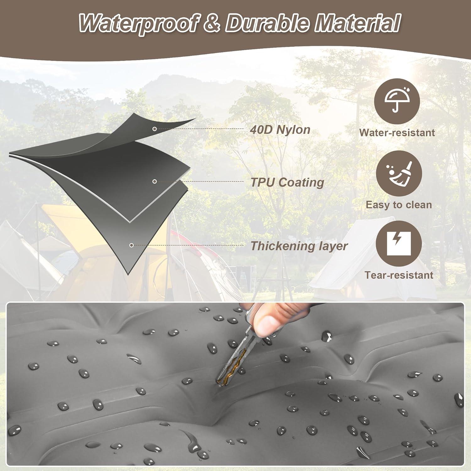 Almohadilla de Dormir Doble KASIMO 198x140cm con Almohada