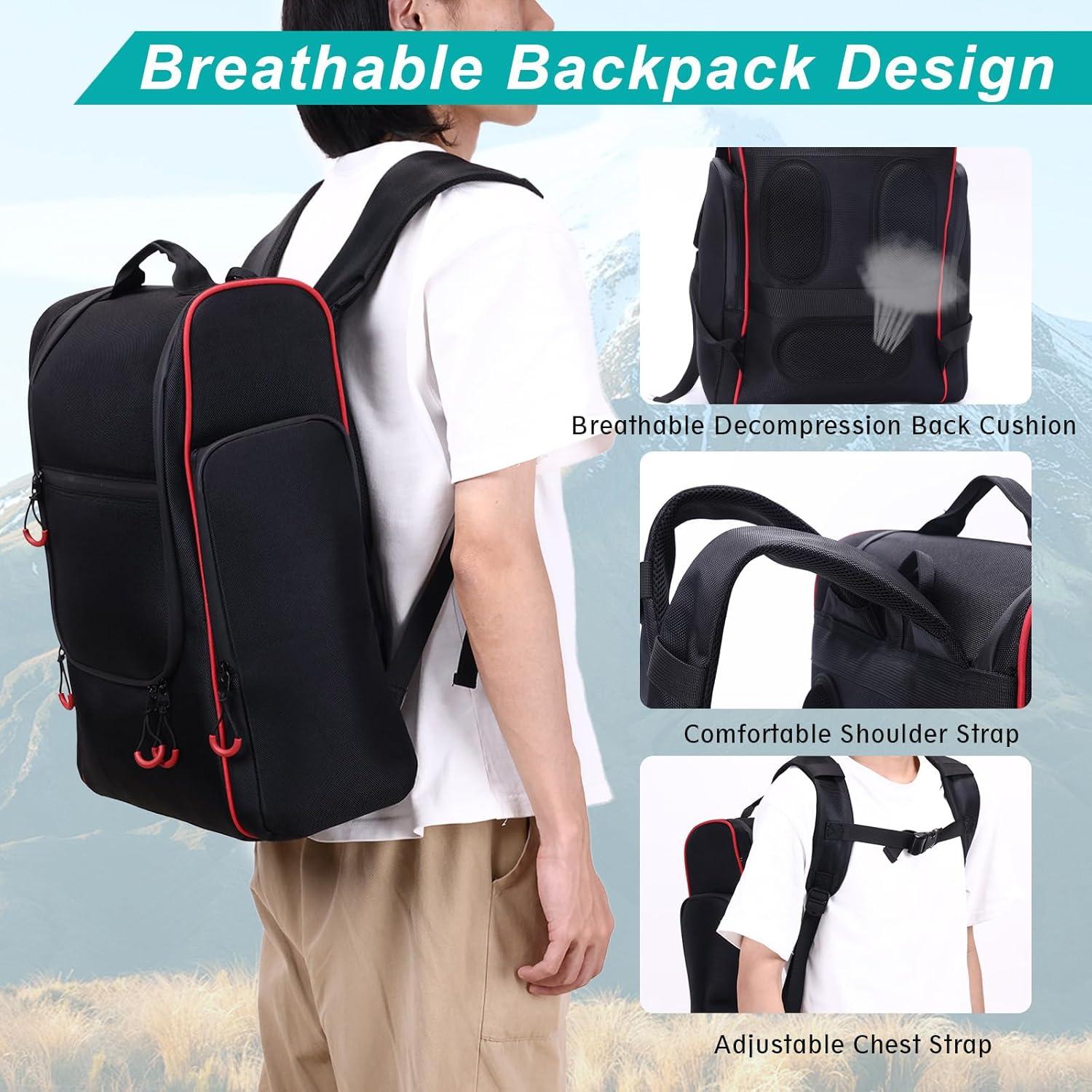 Organizador de Camping GHWMYD Mochila Grande para Utensilios