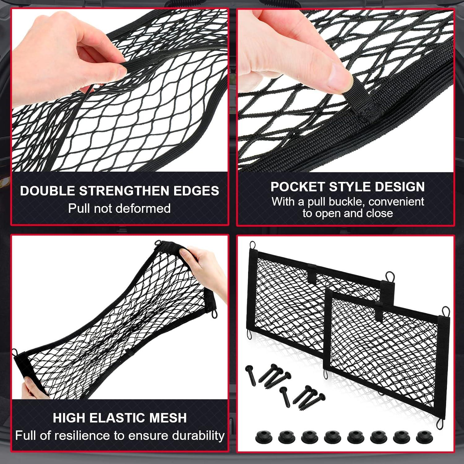 Red de Carga Tuanse 4 Pcs Estirable para Coche y Barco
