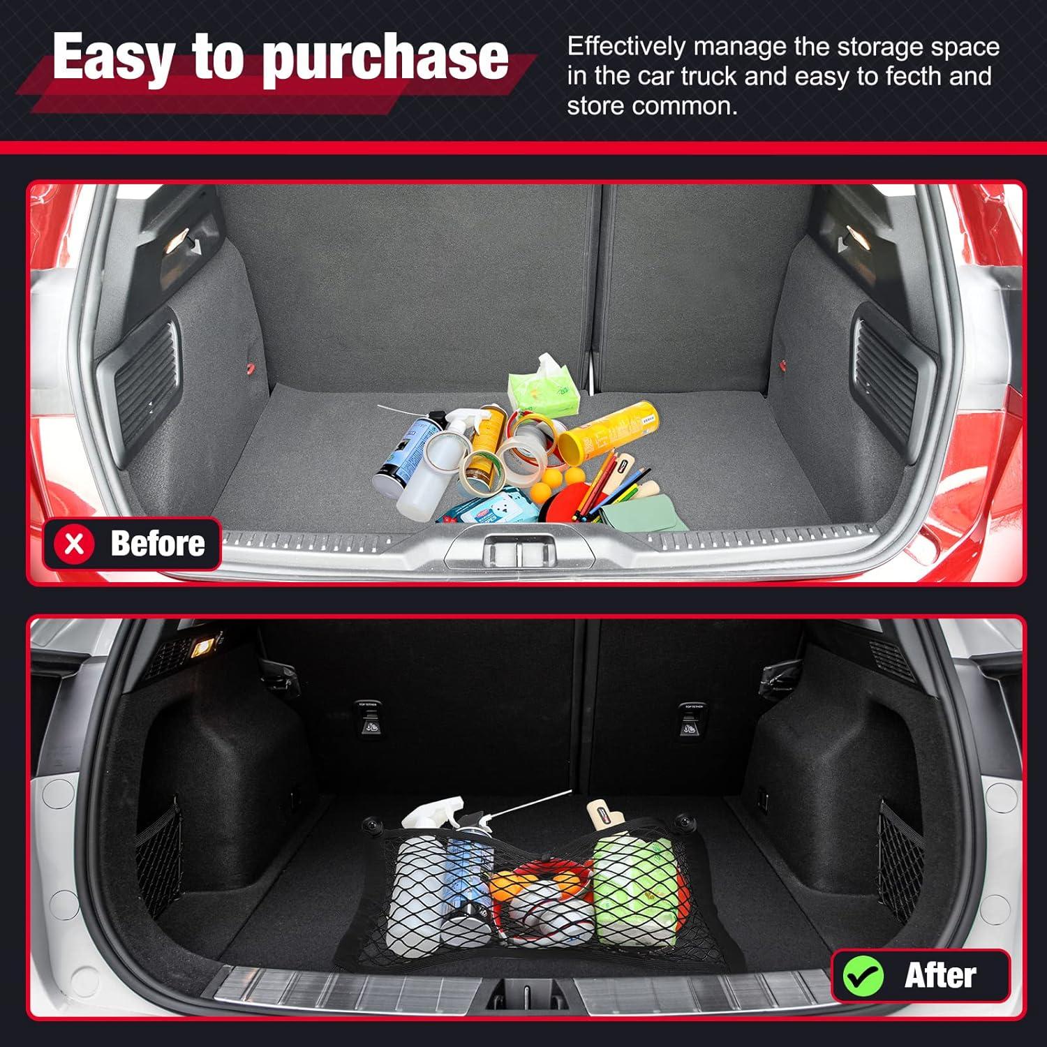 Red de Carga Tuanse 4 Pcs Estirable para Coche y Barco