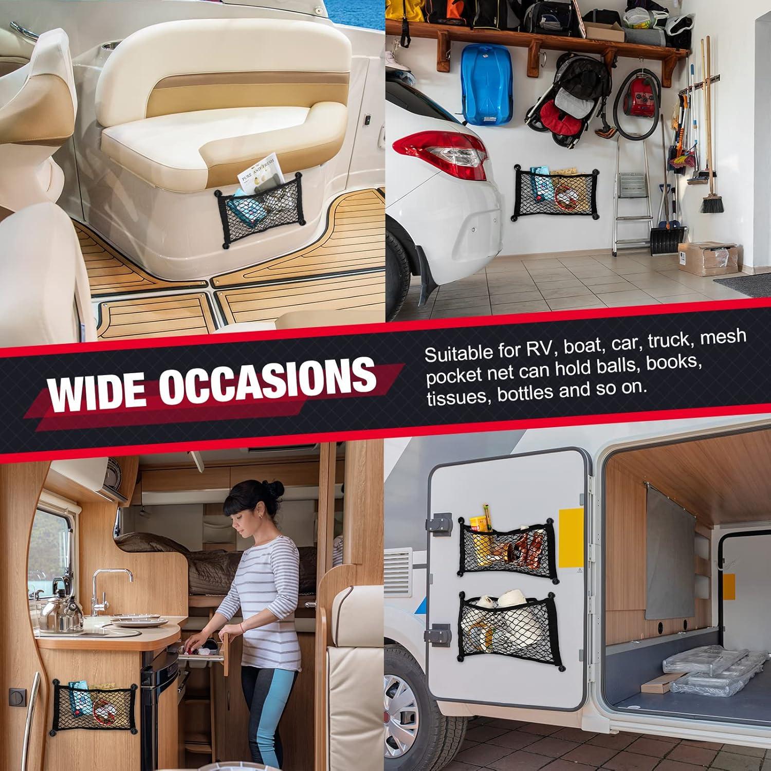 Red de Carga Tuanse 4 Pcs Estirable para Coche y Barco