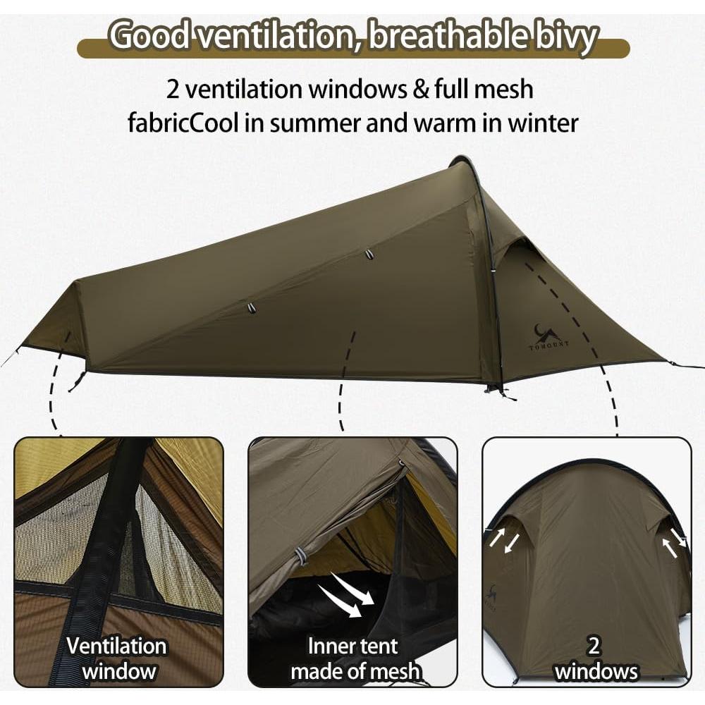 Tienda Bivy Ultraligera MC 1 Persona Nylon 20D Impermeable