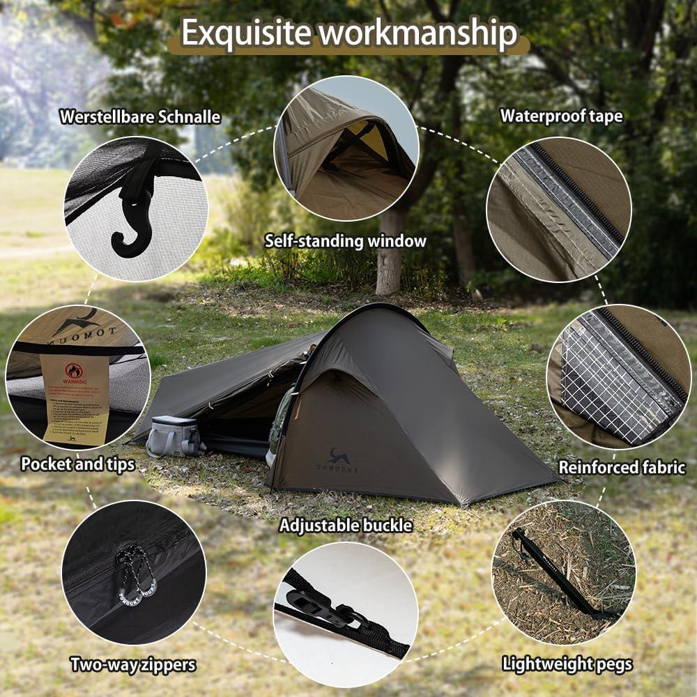 Tienda Bivy Ultraligera MC 1 Persona Nylon 20D Impermeable