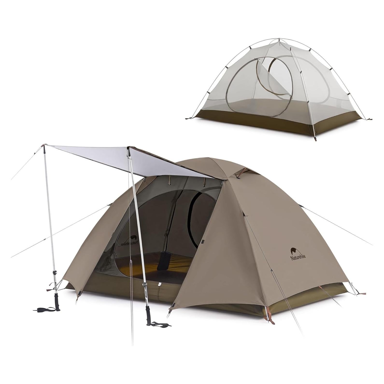 Tienda de Camping Naturehike para 3 Personas Impermeable