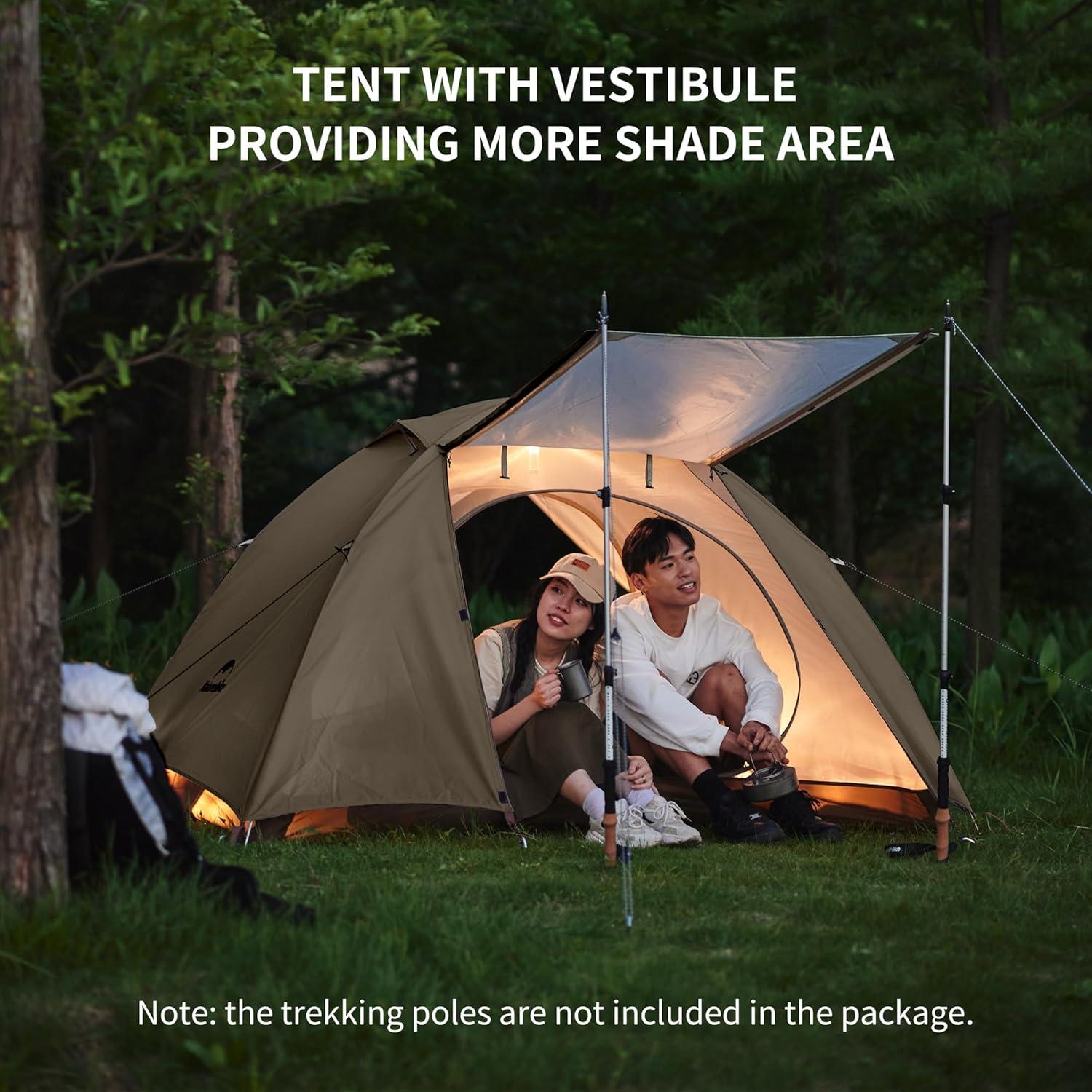 Tienda de Camping Naturehike para 3 Personas Impermeable
