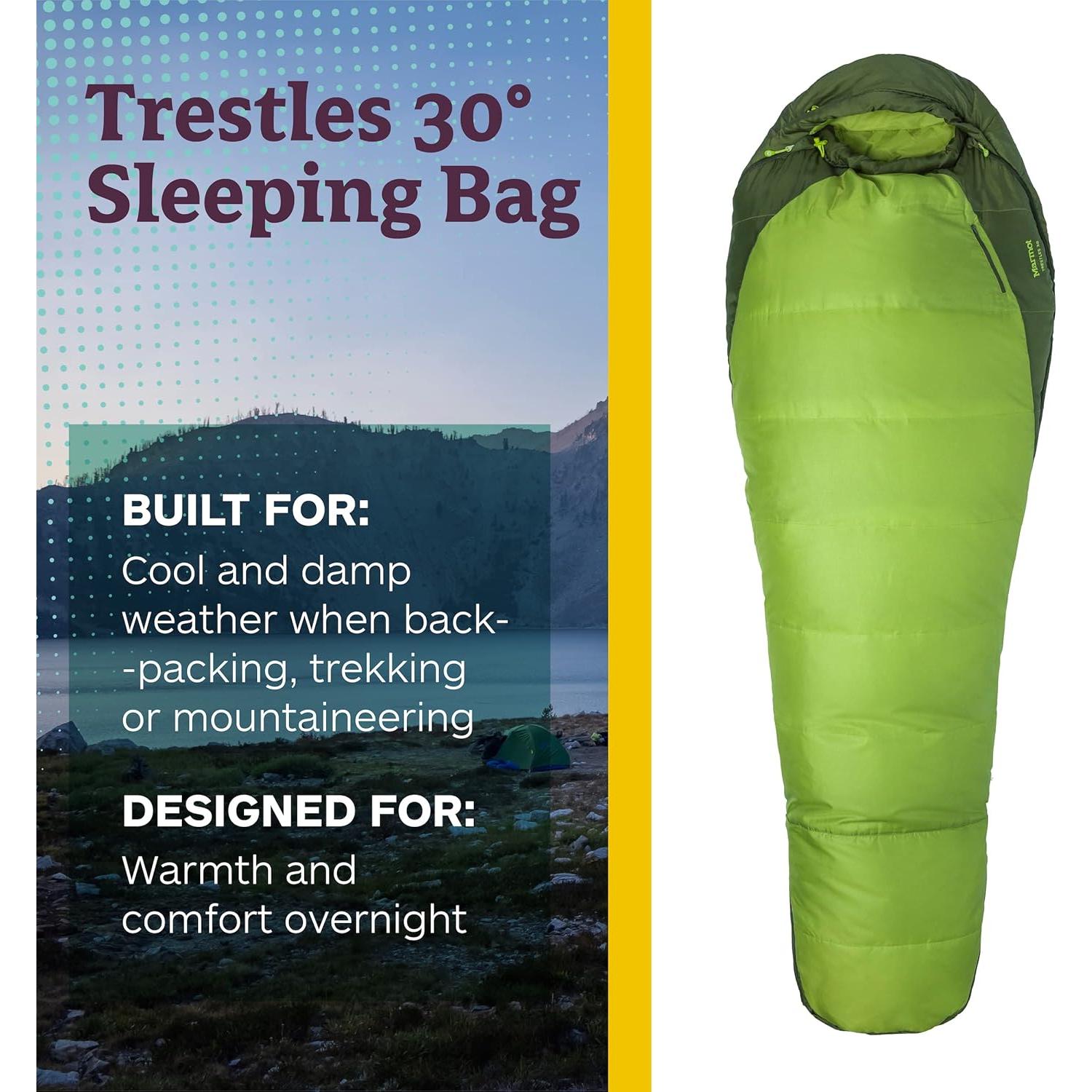 Saco de Dormir Marmot Trestles 30° Hombres Verde Lichen