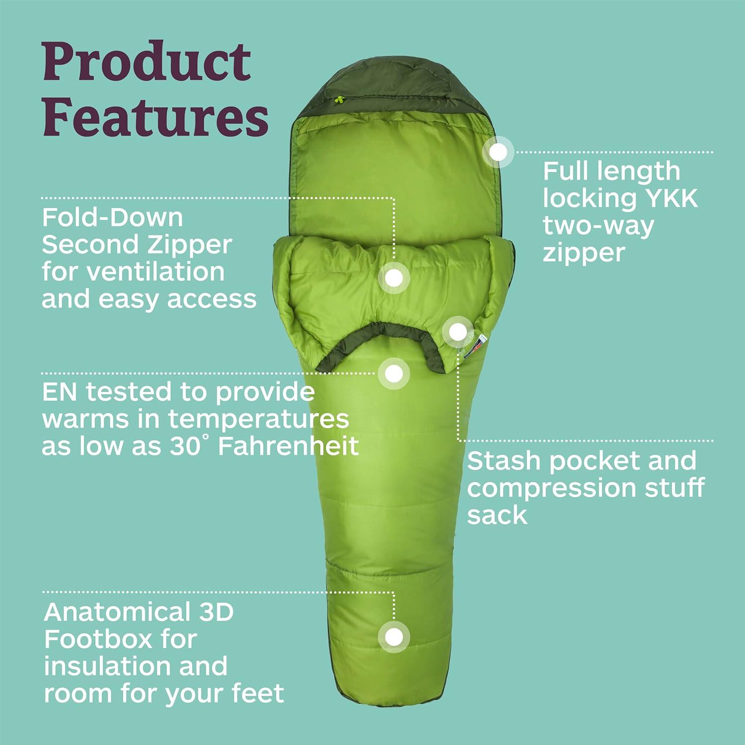 Saco de Dormir Marmot Trestles 30° Hombres Verde Lichen