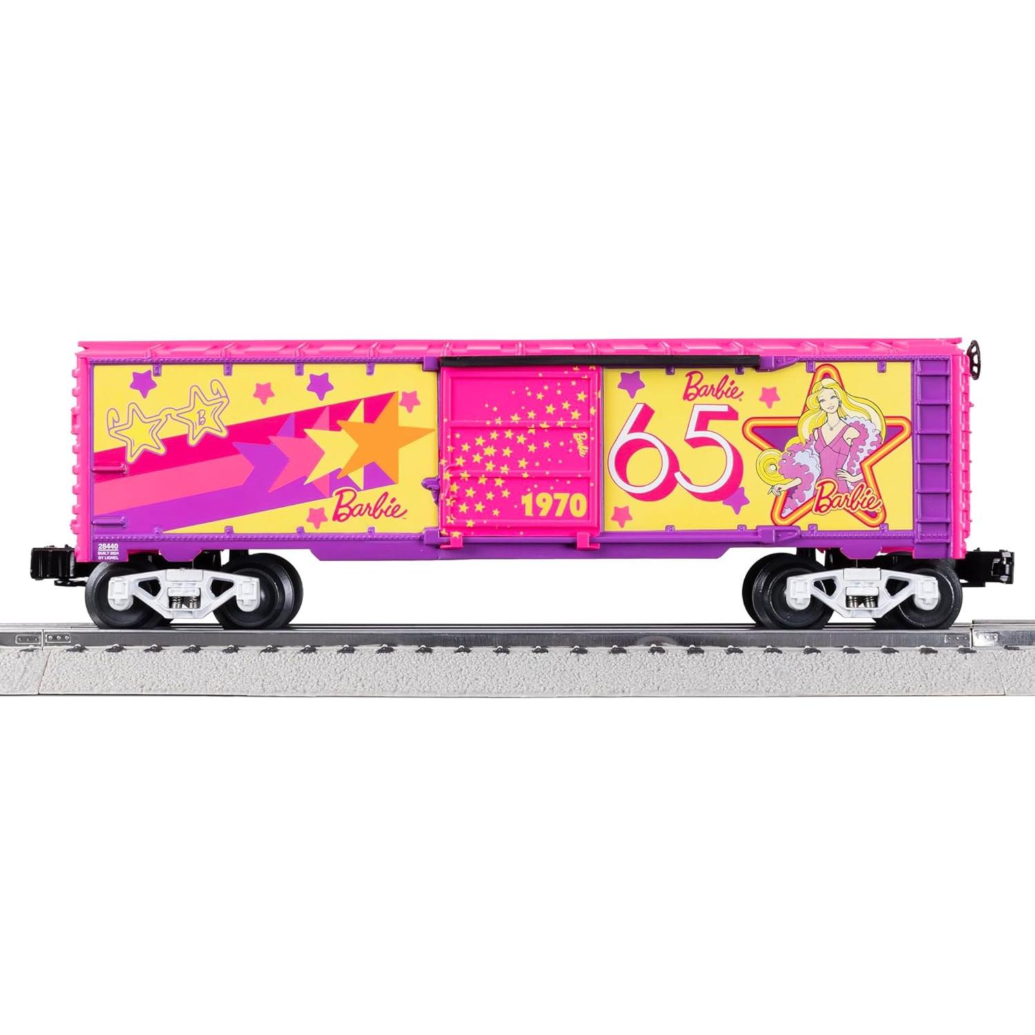 Tren de juguete Lionel Barbie 65 Aniversario O Gauge 1970s