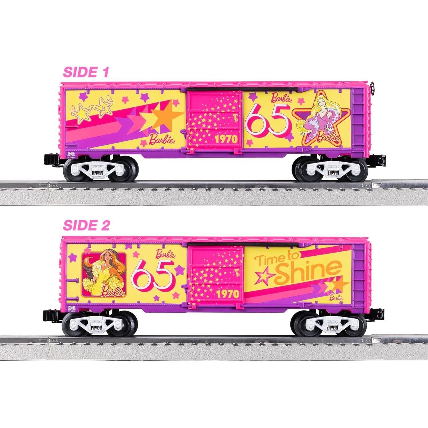 Tren de juguete Lionel Barbie 65 Aniversario O Gauge 1970s