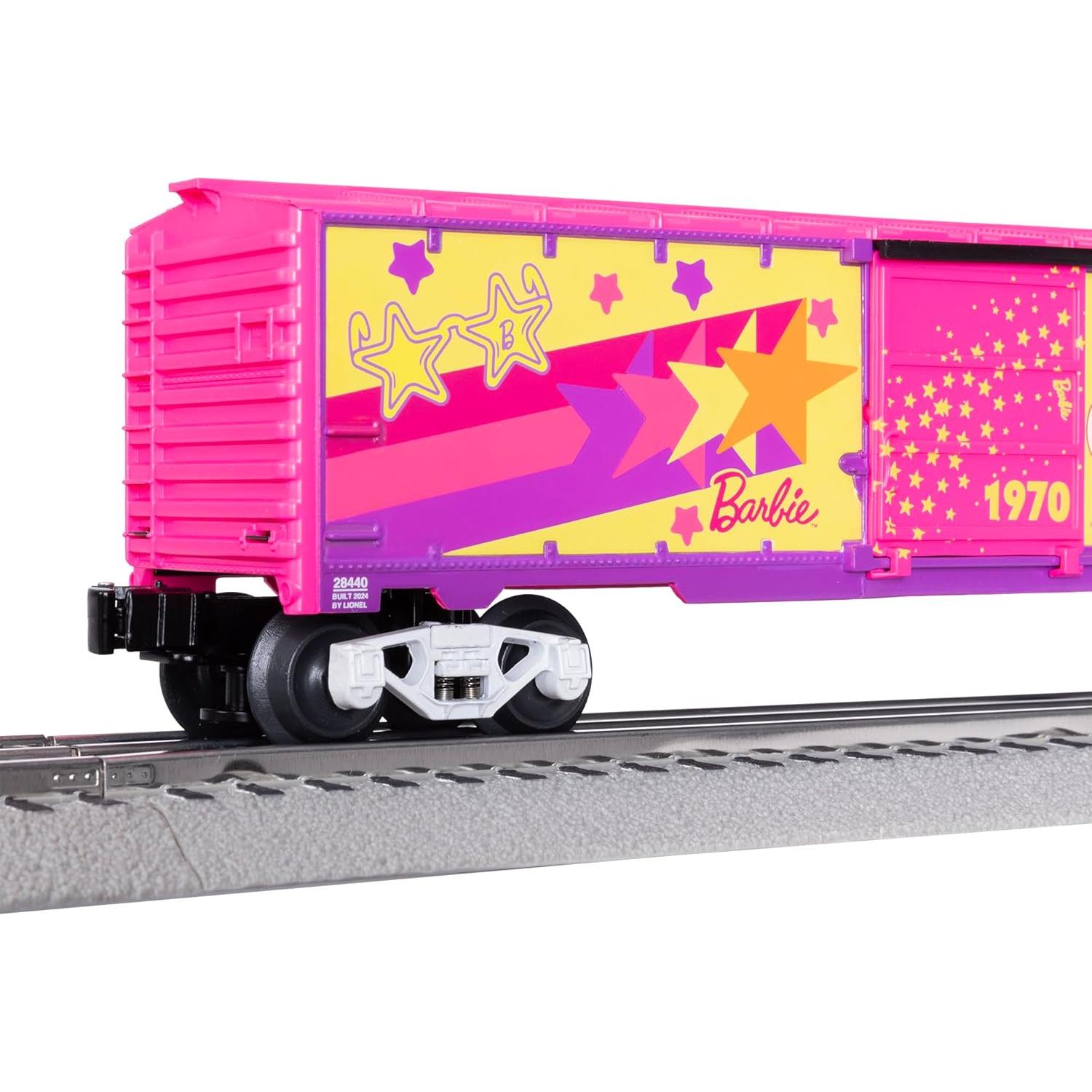 Tren de juguete Lionel Barbie 65 Aniversario O Gauge 1970s