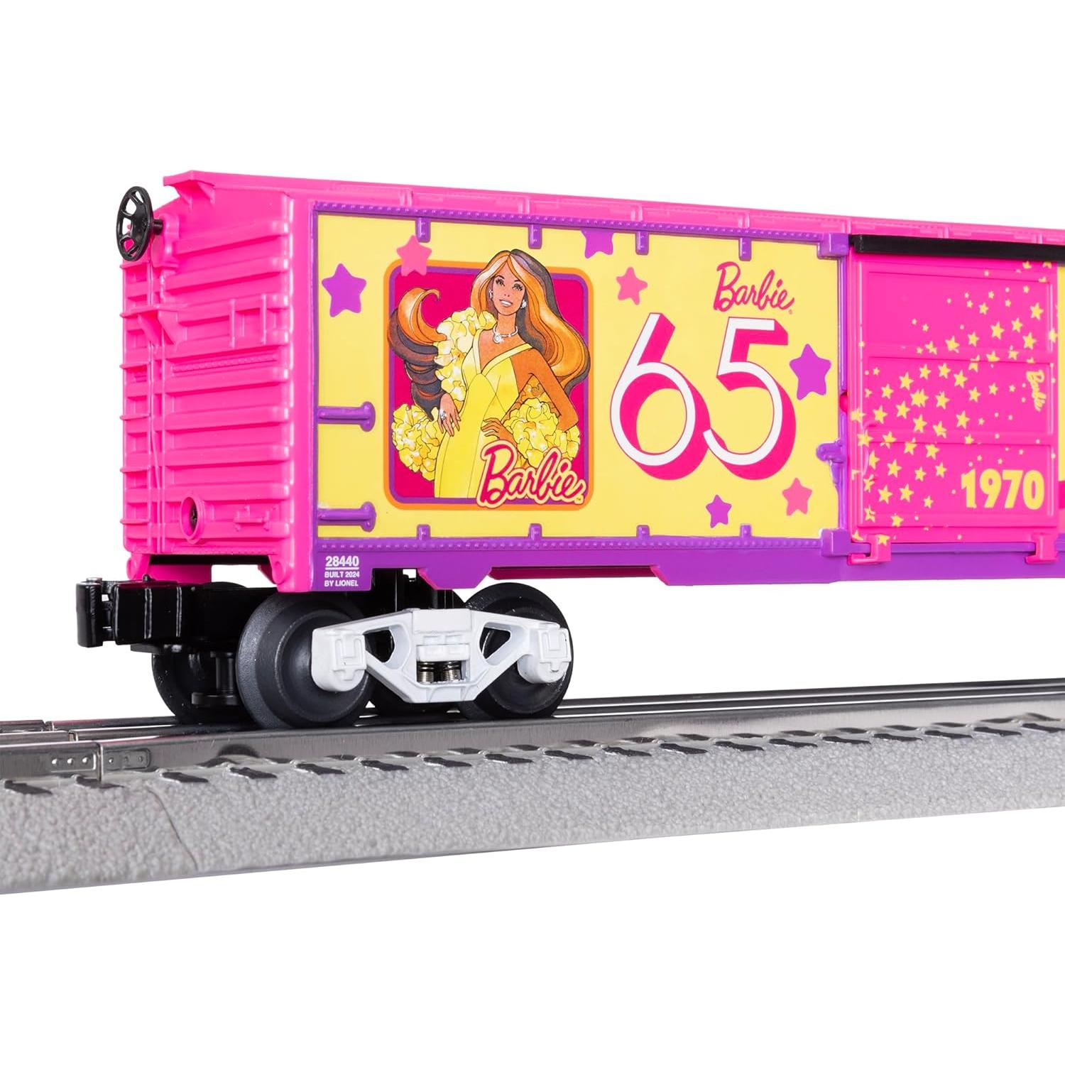 Tren de juguete Lionel Barbie 65 Aniversario O Gauge 1970s