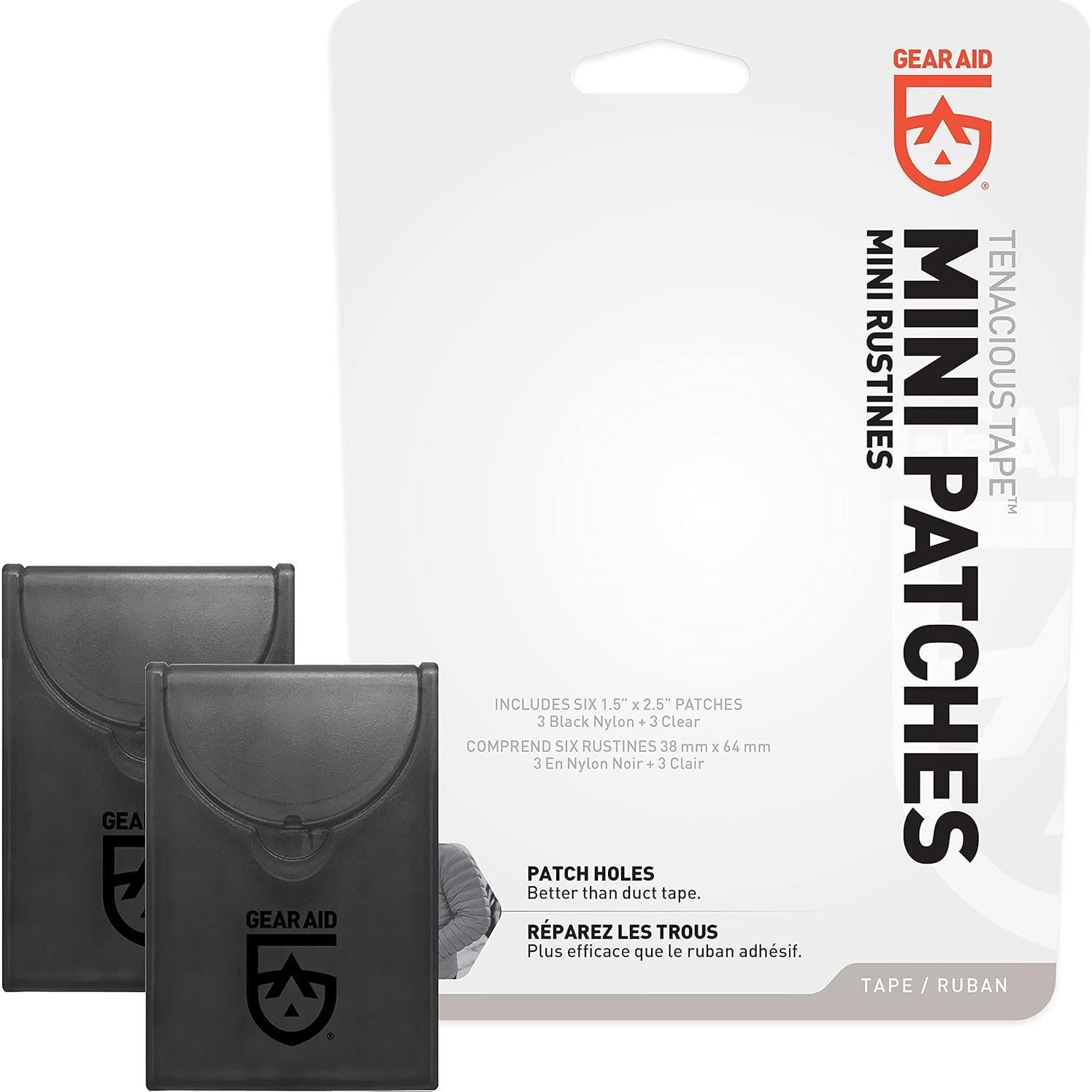 Parche Mini Tenacious Tape GEAR AID 2 Paquete 3.81x6.35cm