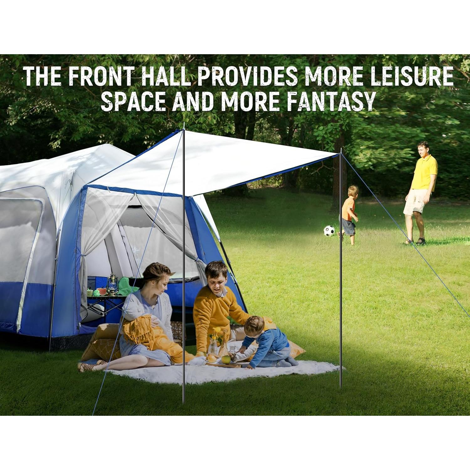 Carpa de Camping Instantánea Vibemo VB-CT01 para 10 Personas