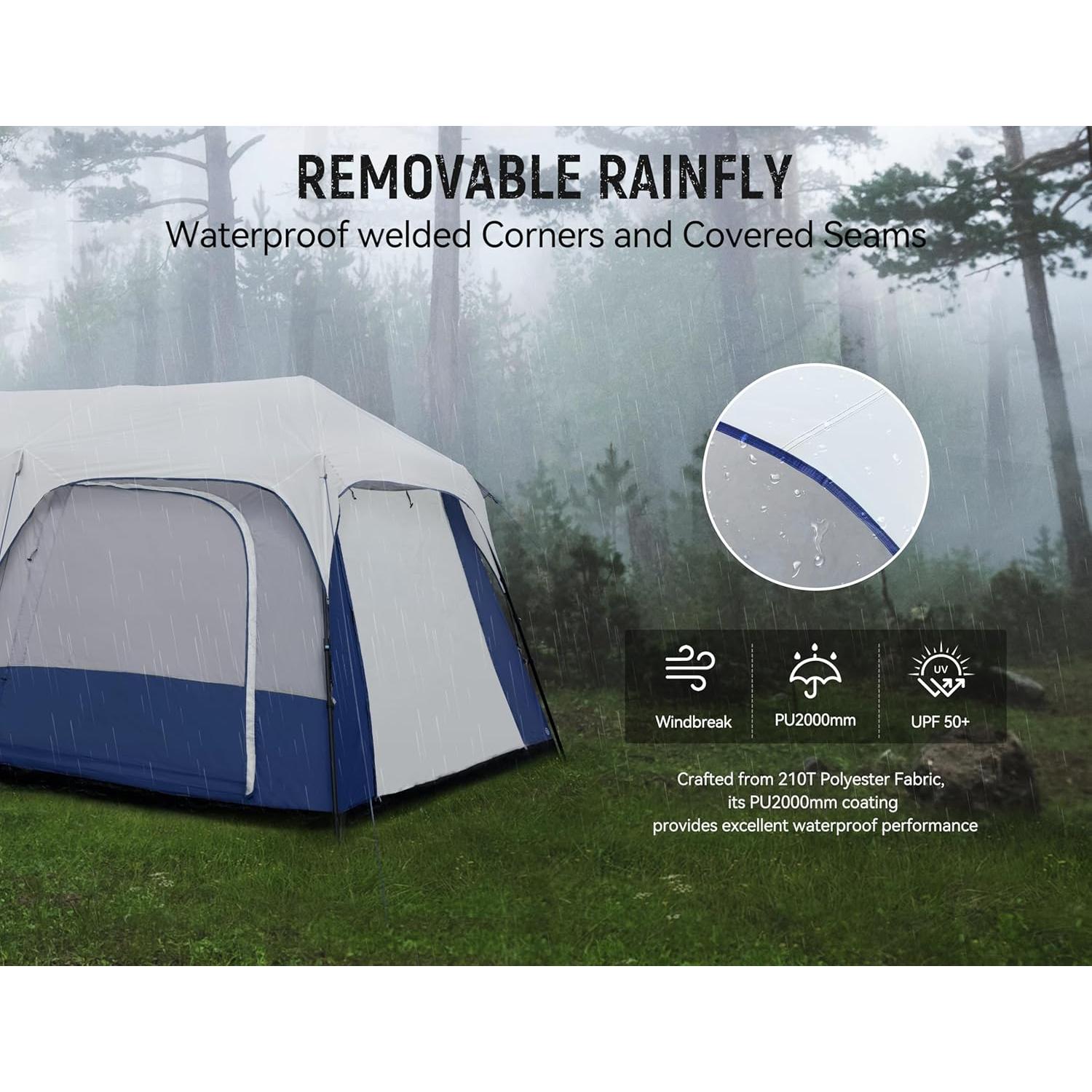 Carpa de Camping Instantánea Vibemo VB-CT01 para 10 Personas