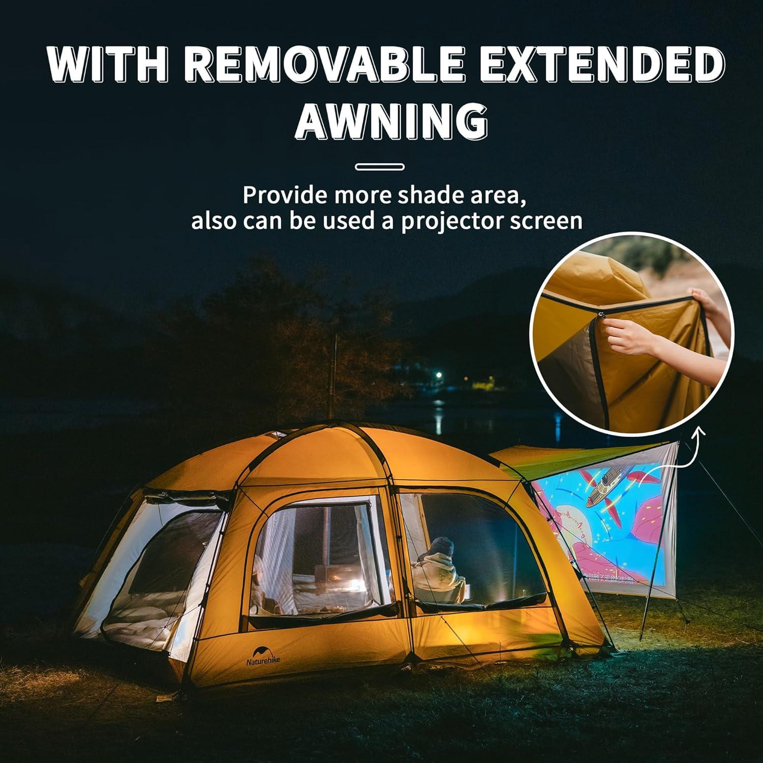 Tienda Naturehike Dune Hot para 2-3 personas, 4 estaciones