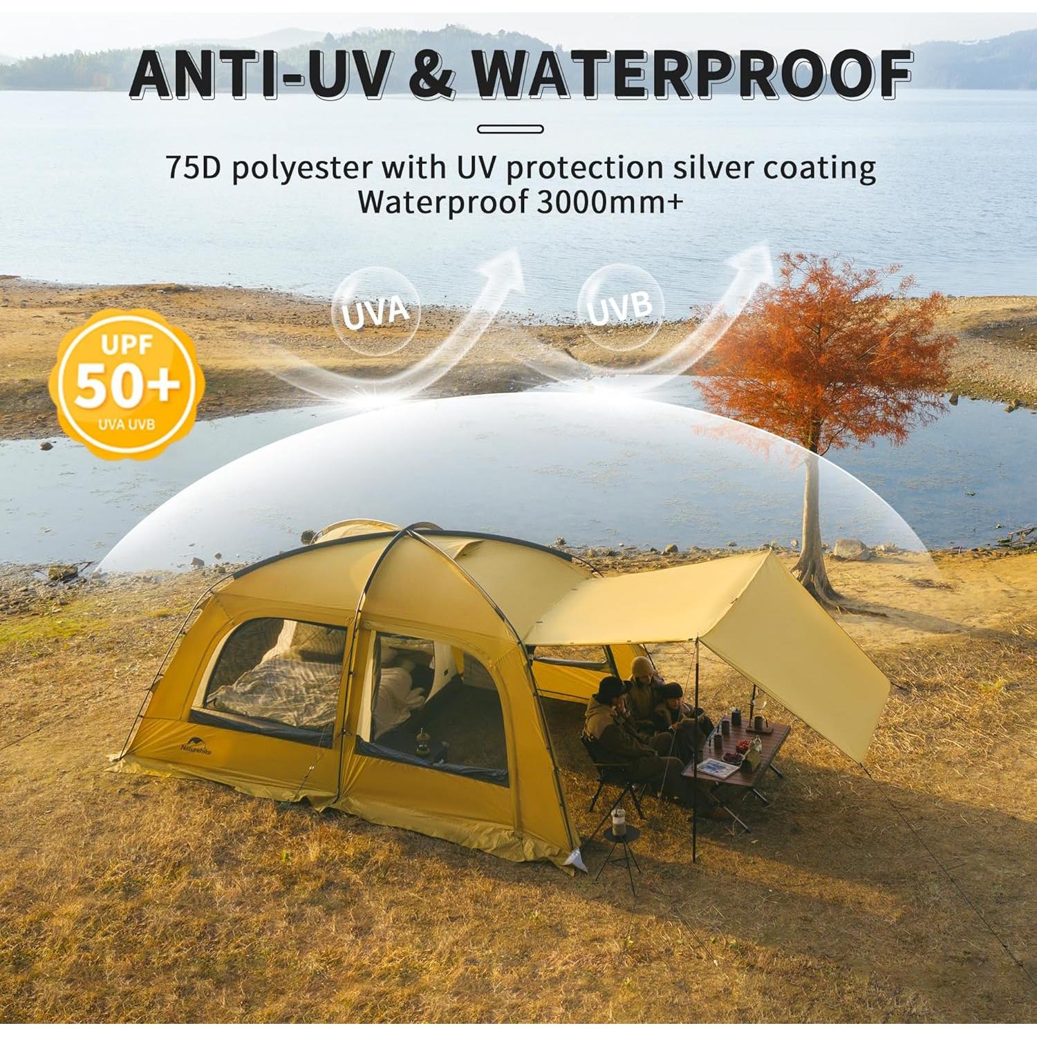 Tienda Naturehike Dune Hot para 2-3 personas, 4 estaciones